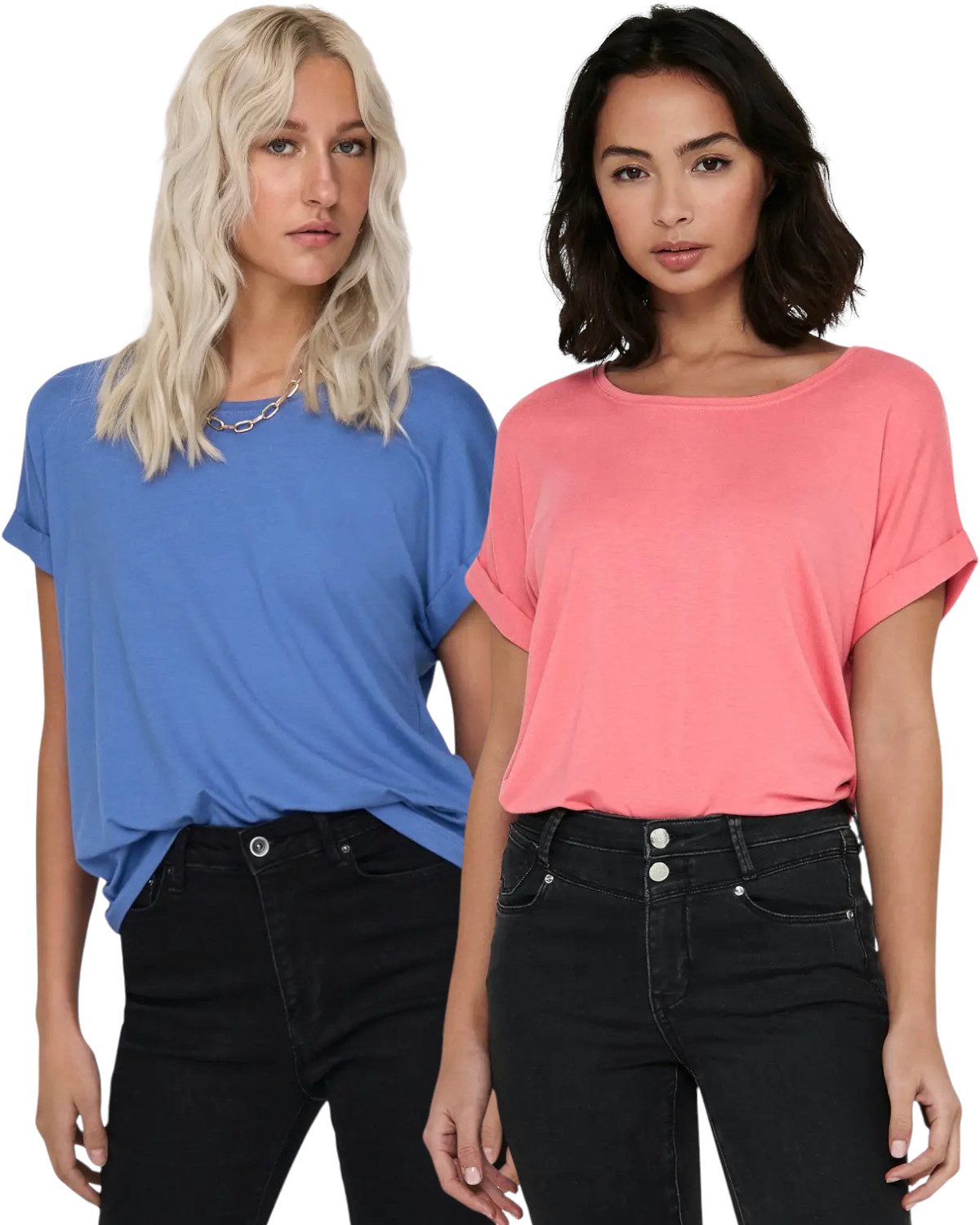 ONLY T-Shirt Stilvolles Basic Shirt mit günstig online kaufen