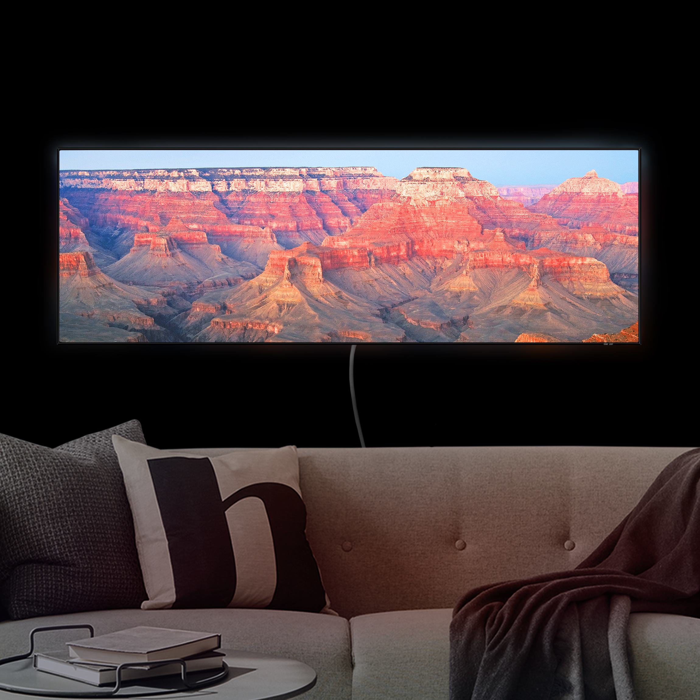 LED-Wechselbild Grand Canyon nach dem Sonnenuntergang günstig online kaufen