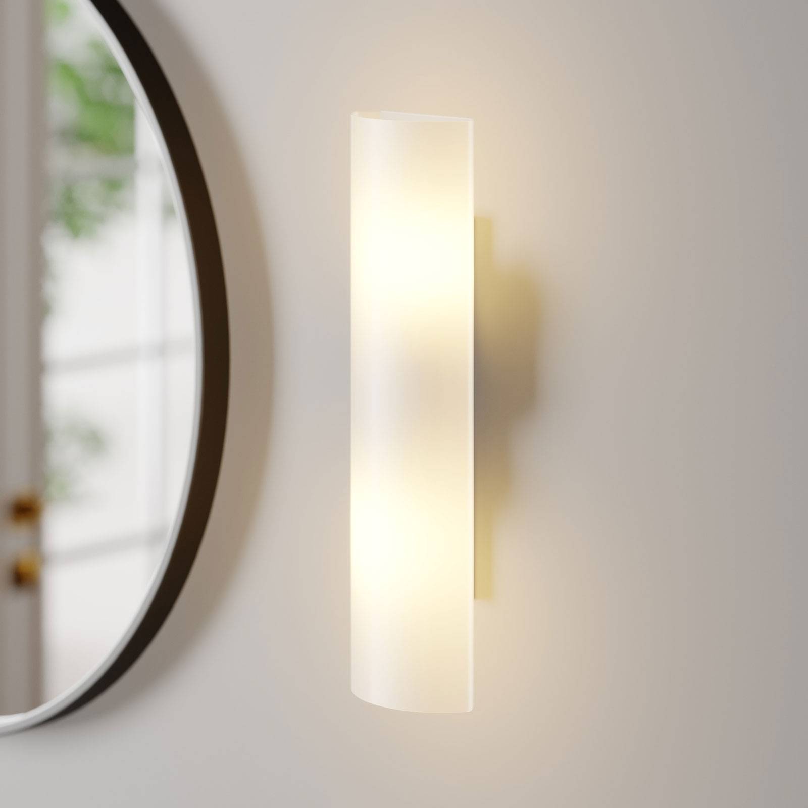 Weiße Glaswandlampe Ophelia günstig online kaufen
