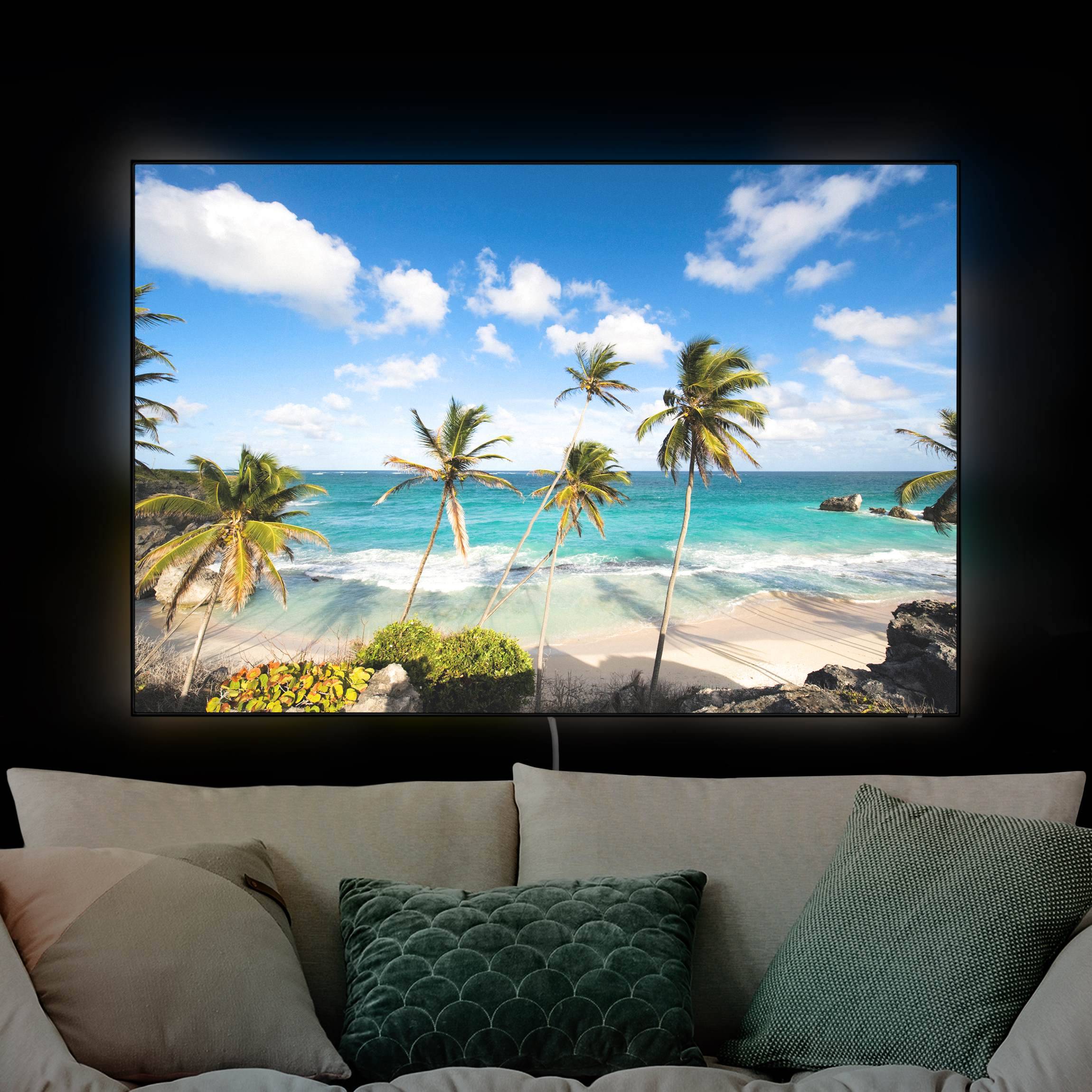 LED-Wechselbild Beach of Barbados günstig online kaufen