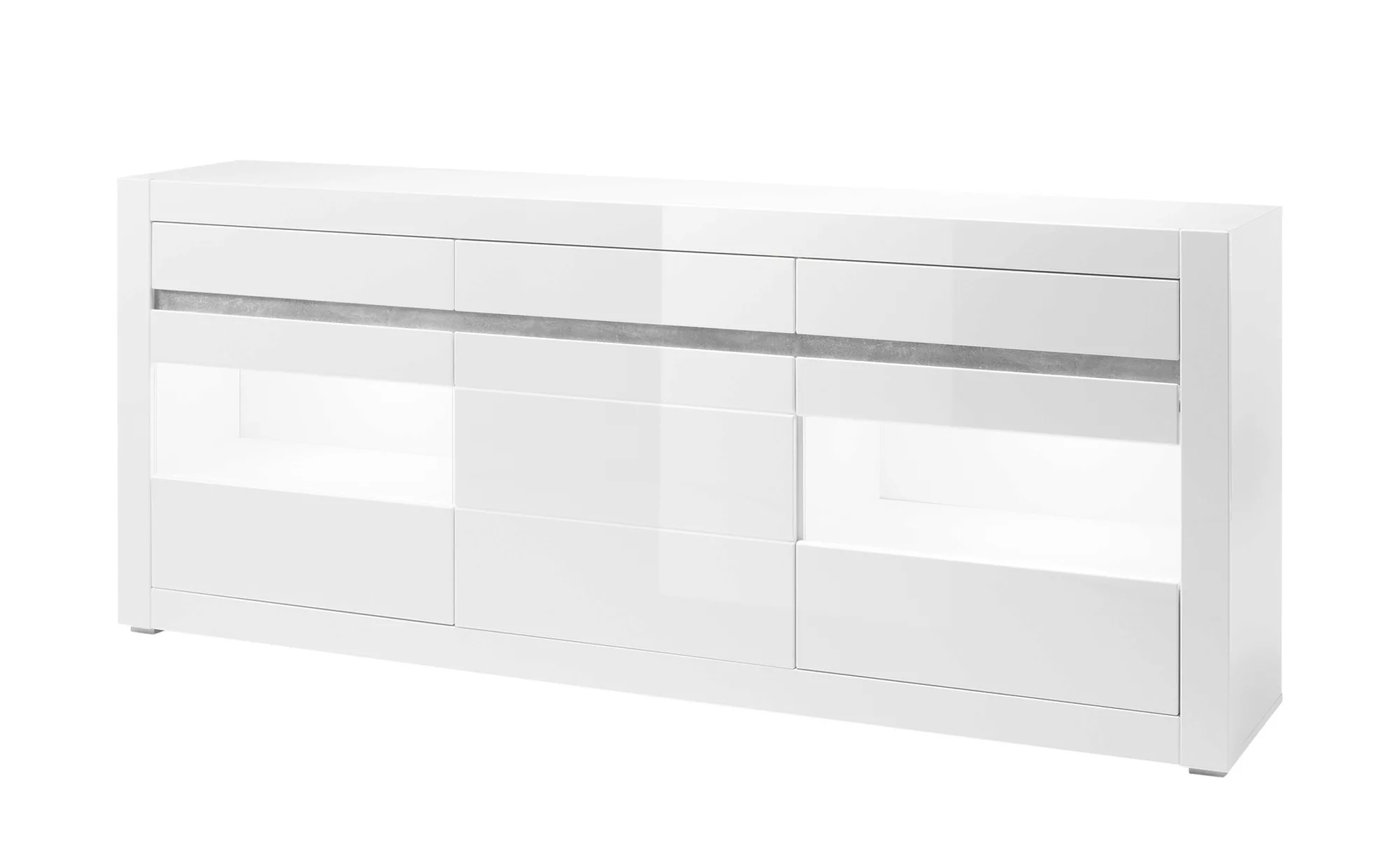 Sideboard  Suavo ¦ weiß ¦ Maße (cm): B: 217 H: 90 T: 42 Kommoden & Sideboar günstig online kaufen