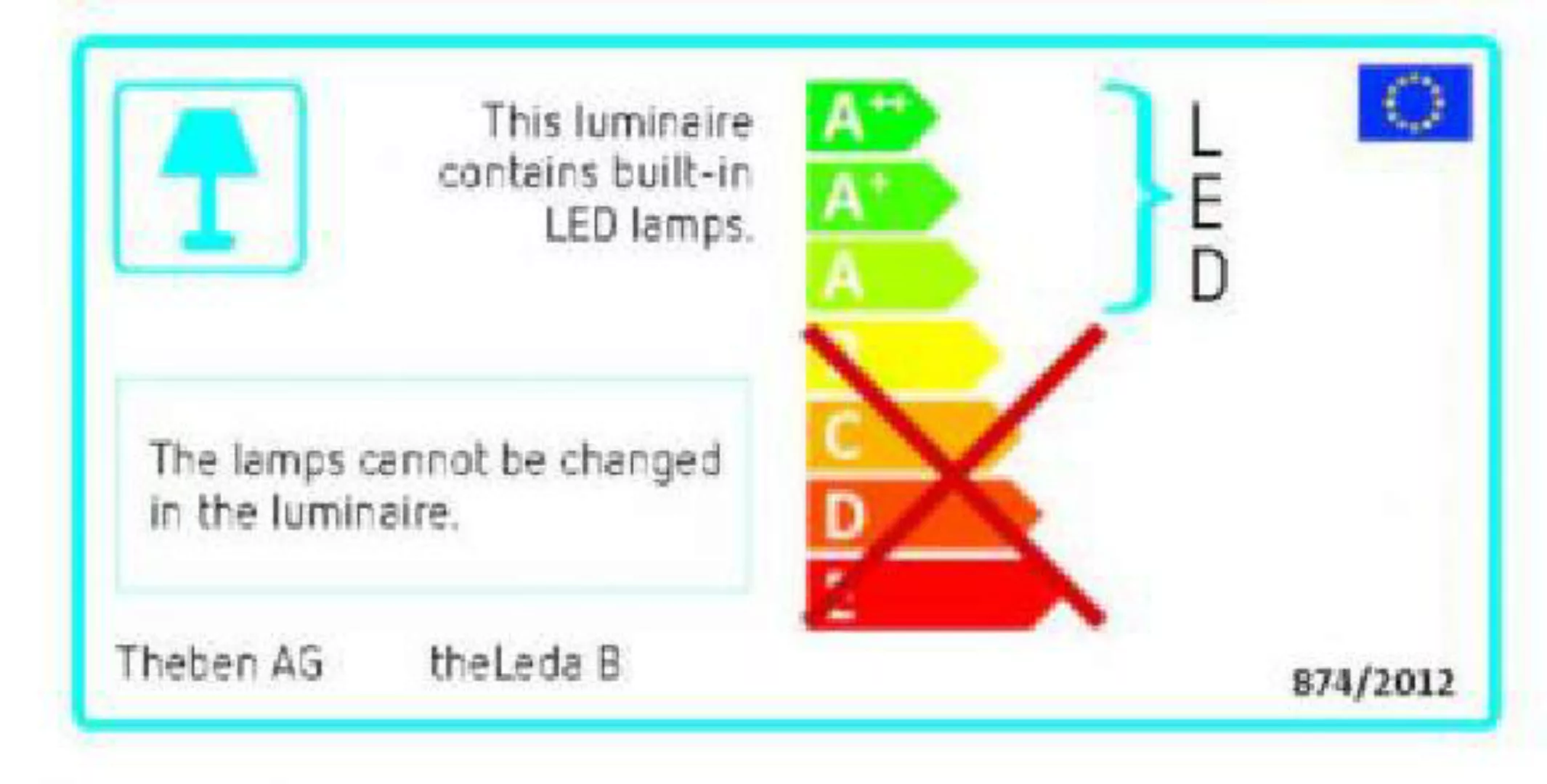 Theben LED-Strahler 50W 5600K 3600lm theLeda B50L weiß günstig online kaufen