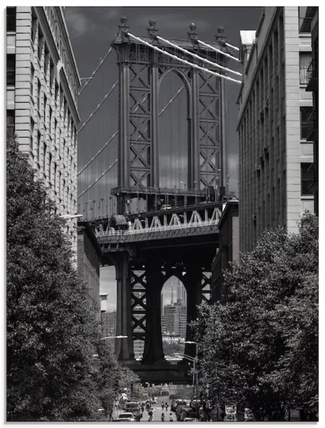 Artland Glasbild "New York Manhattan Bridge II", Amerika, (1 St.) günstig online kaufen