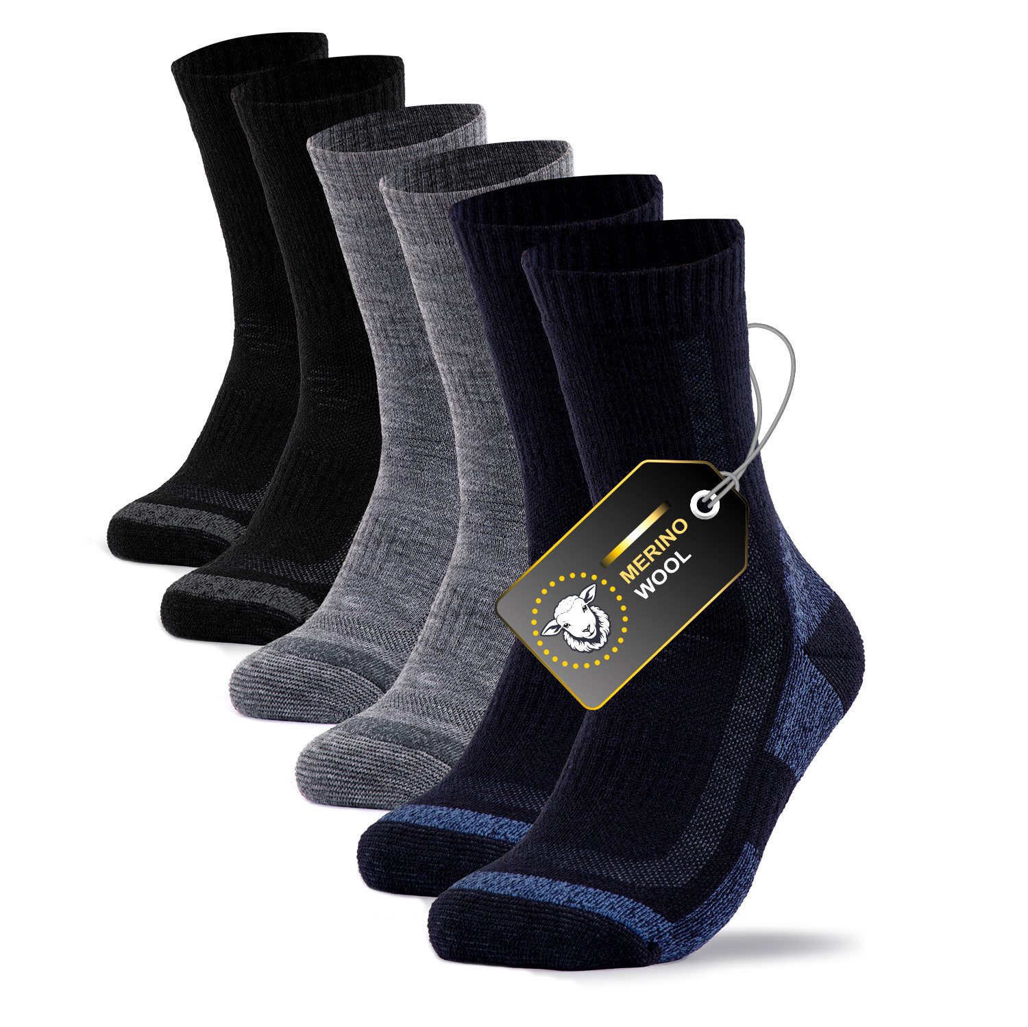 OCCULTO Kuschelsocken Herren Merino Thermo Socken günstig online kaufen