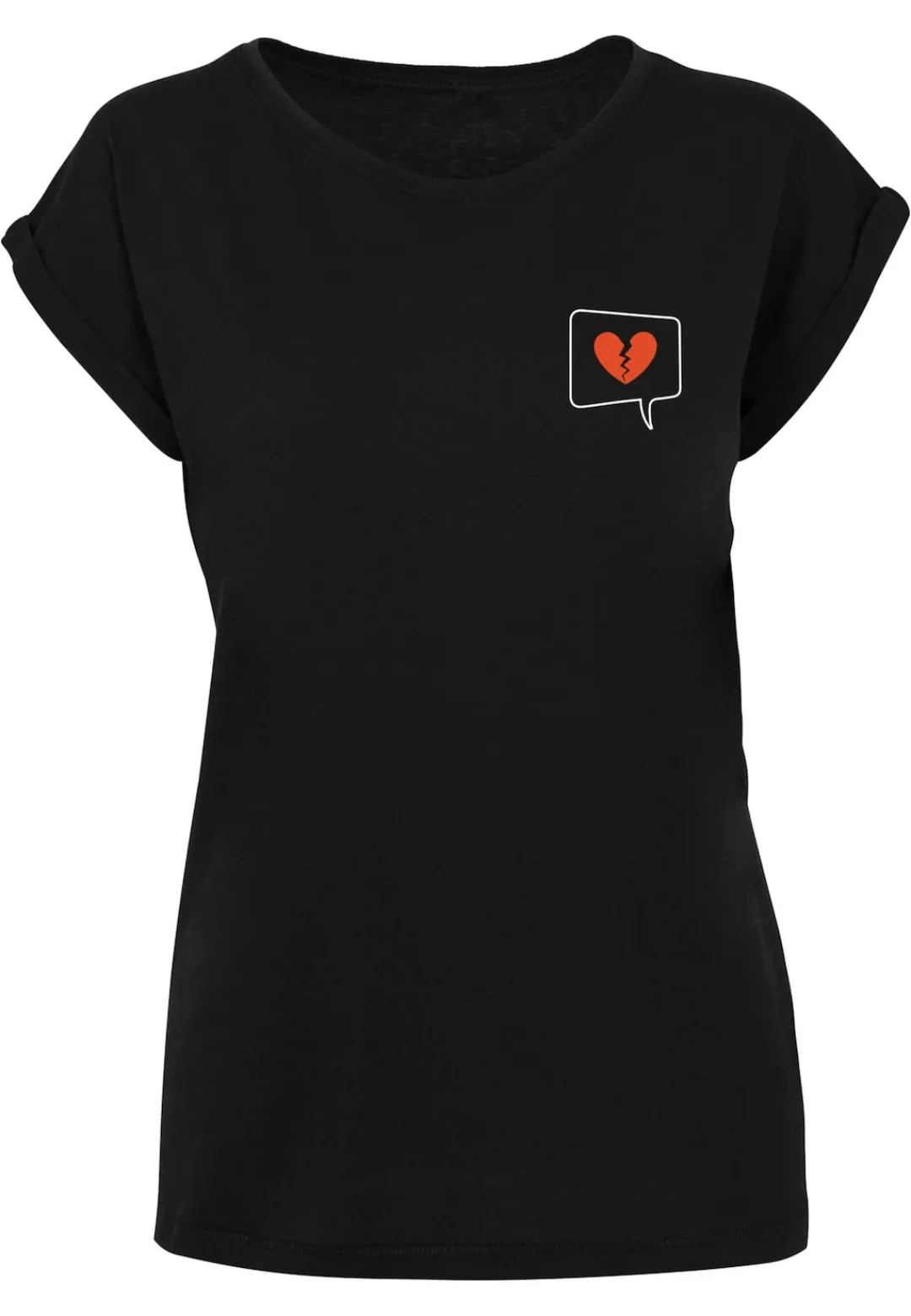 Merchcode T-Shirt "Merchcode Damen Ladies Heartbreak X Extended Shoulder Te günstig online kaufen