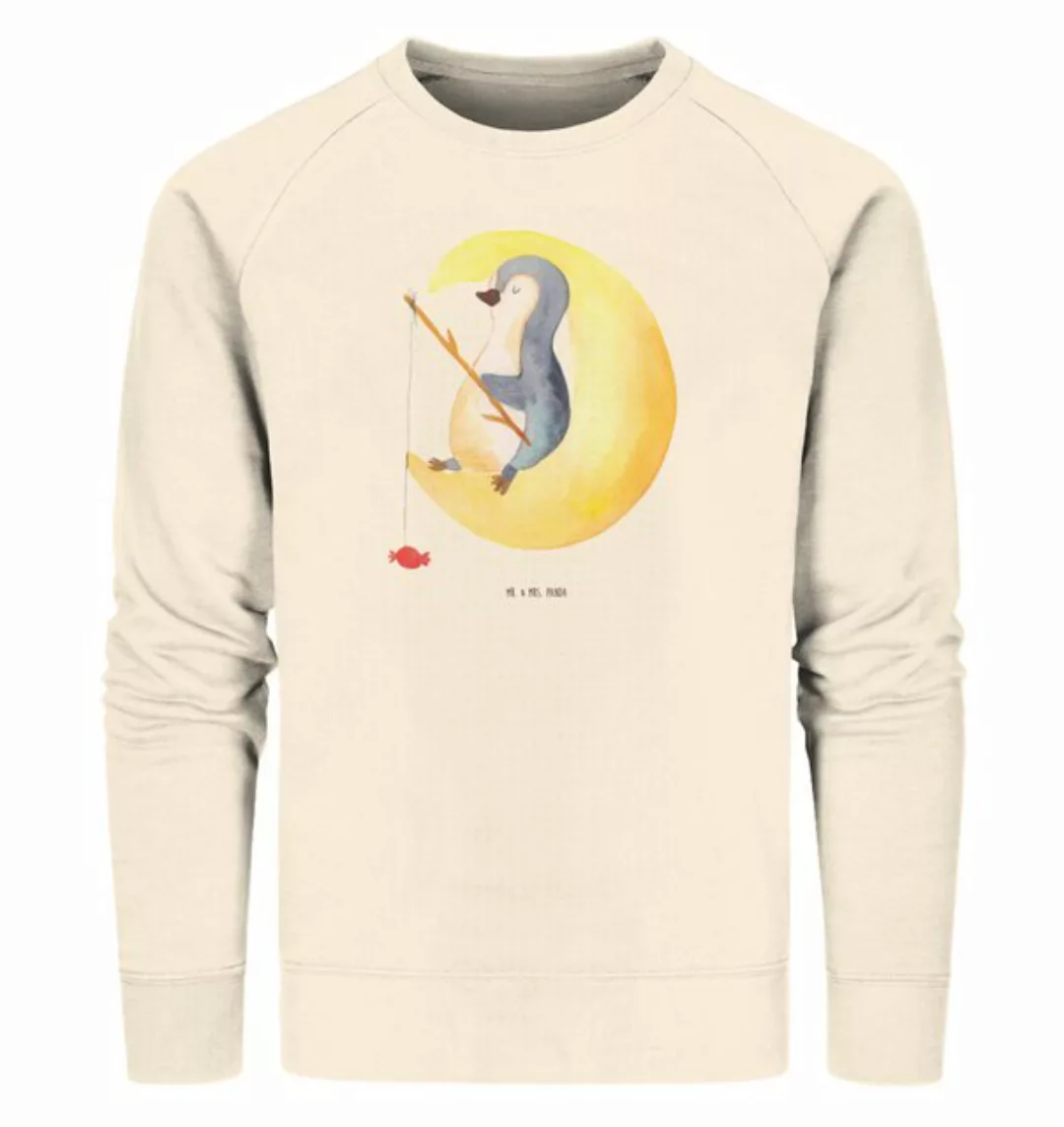 Mr. & Mrs. Panda Longpullover Größe M Pinguin Mond - Natural Raw - Geschenk günstig online kaufen