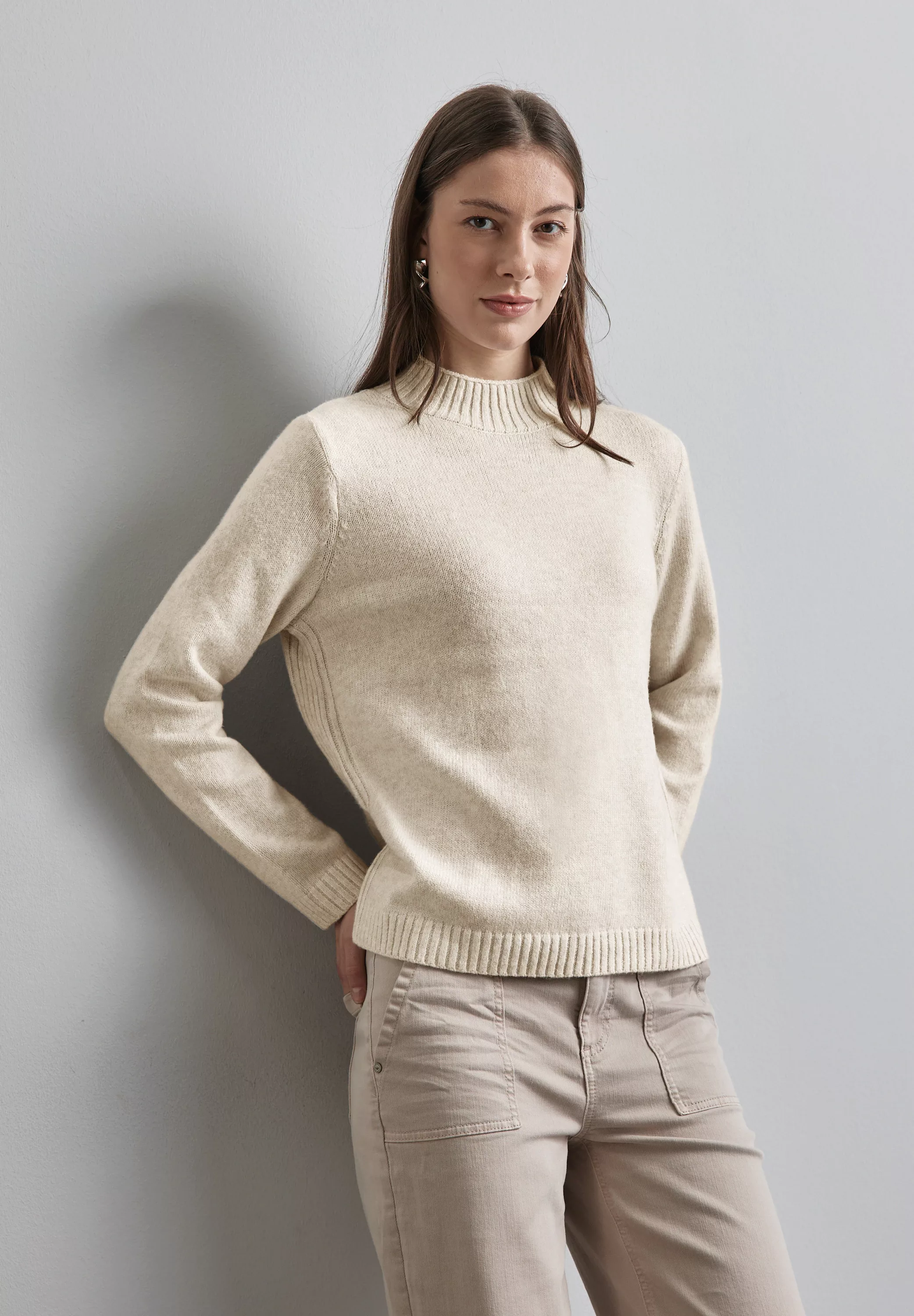 STREET ONE Strickpullover, mit Rippbündchen günstig online kaufen