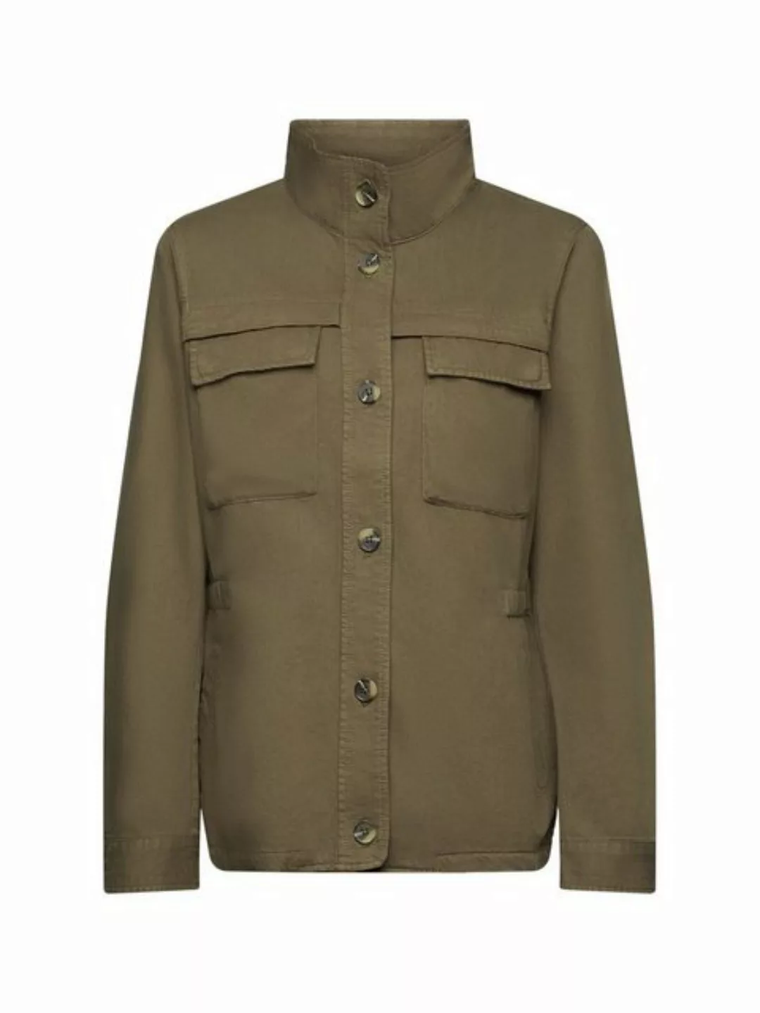 Esprit Strickjacke Utility-Jacke mit elastischem Taillenbund (1-tlg) günstig online kaufen