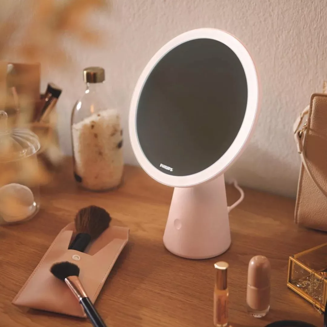 Philips LED Akku Tischleuchte Mirror in Rosa 4,5W 60lm günstig online kaufen