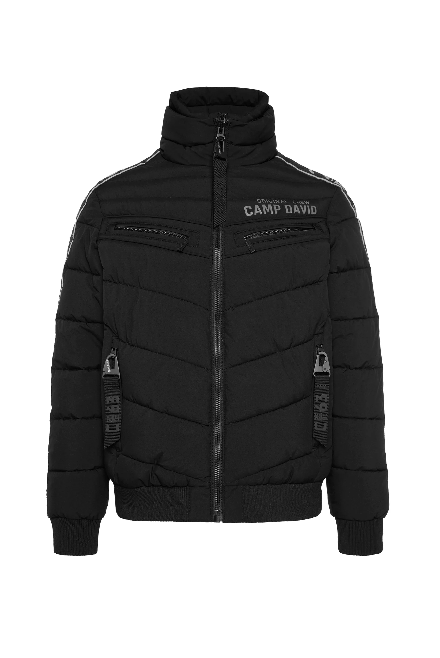 CAMP DAVID Winterjacke, ohne Kapuze, mit Rippbündchen im Ärmel günstig online kaufen