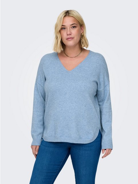 ONLY CARMAKOMA V-Ausschnitt-Pullover CARMARGARETA LS PULLOVER KNT NOOS günstig online kaufen