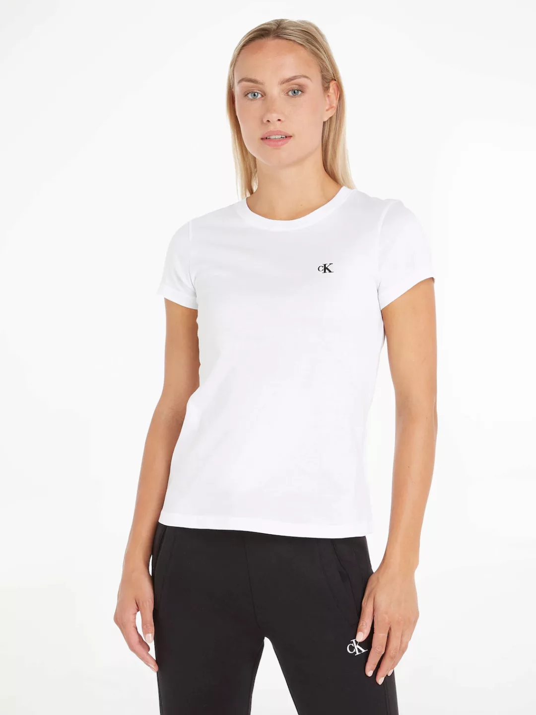 Calvin Klein Jeans T-Shirt CK EMBROIDERY SLIM TEE mit gesticktem CK Logo au günstig online kaufen