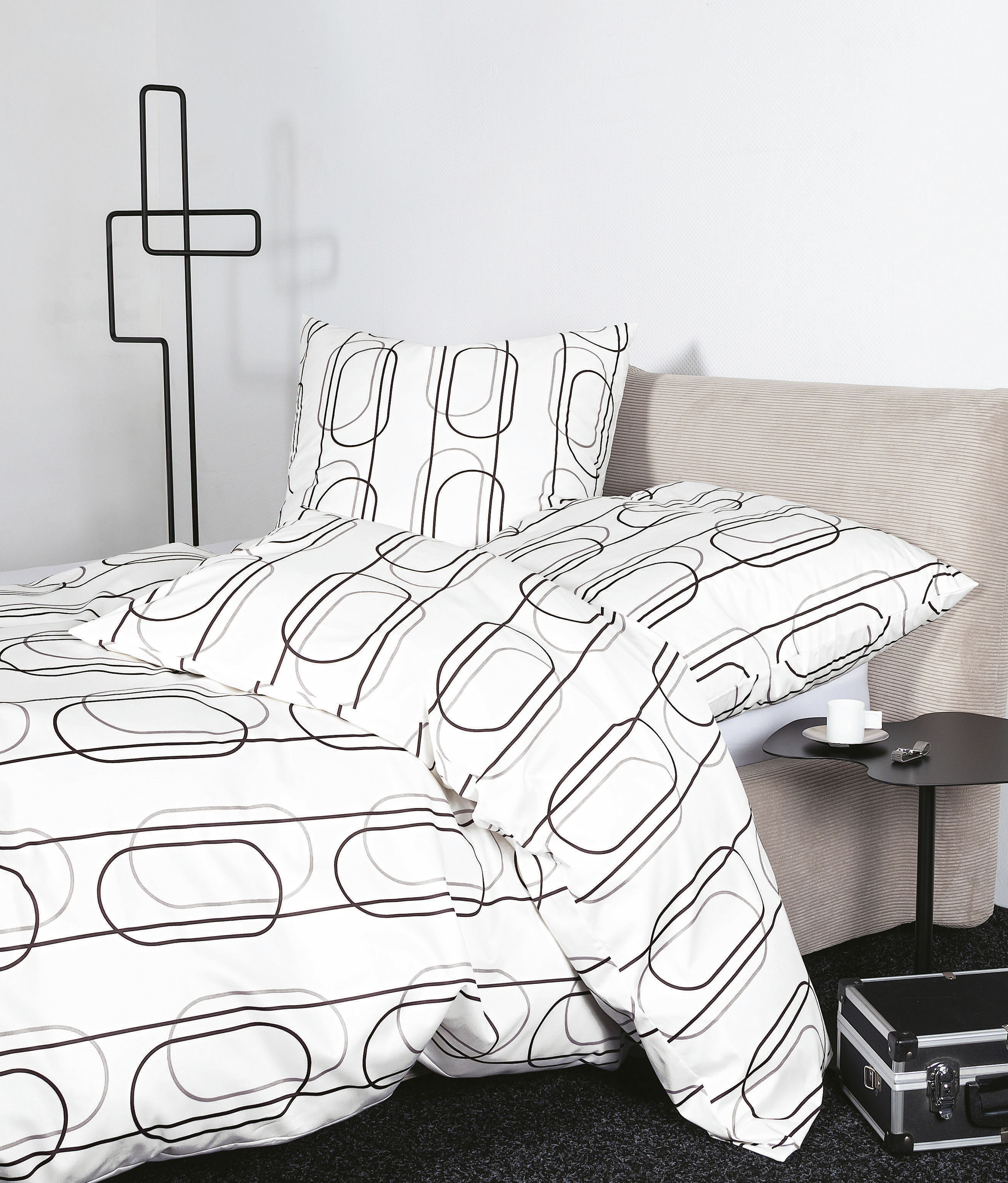 Janine Janine Mako-Satin Bettwäsche J.D. 87092 kaffee mondstrahl Größe:  15 günstig online kaufen