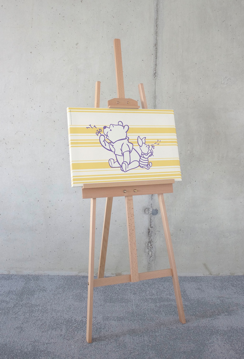 Komar Leinwandbild "Winnie the Pooh Dandelions - Größe 40 x 60 cm", Natur, günstig online kaufen