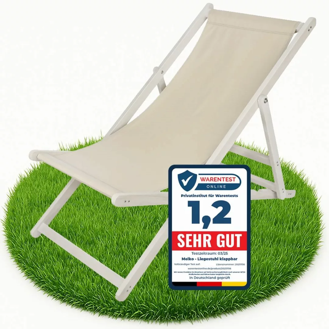 Melko Gartenstuhl Strandliege klappbar Liegestuhl Gartenliege günstig online kaufen