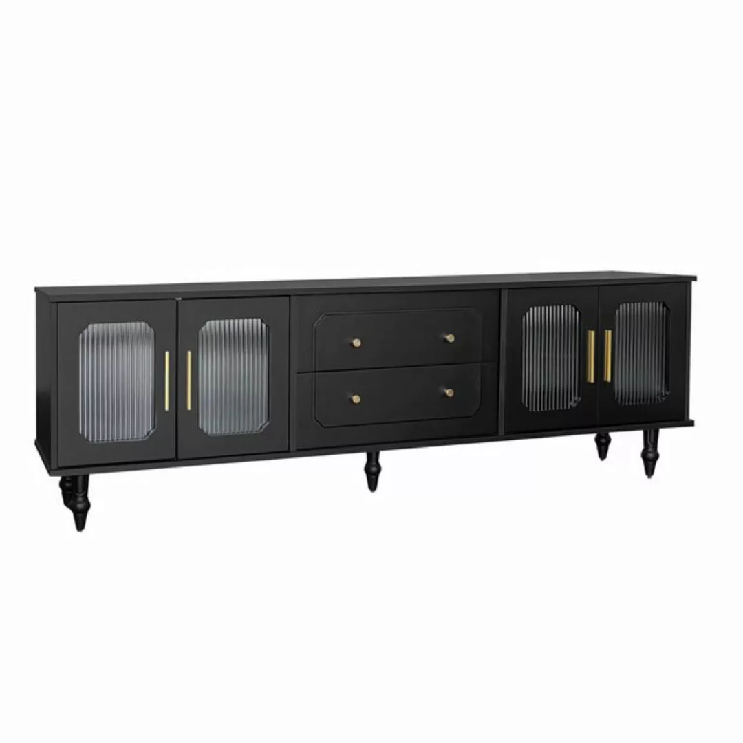 Rutaqian TV-Schrank TV-Schrank Mit Rattantür und Metallbeinen,175 x 38 x 55 günstig online kaufen