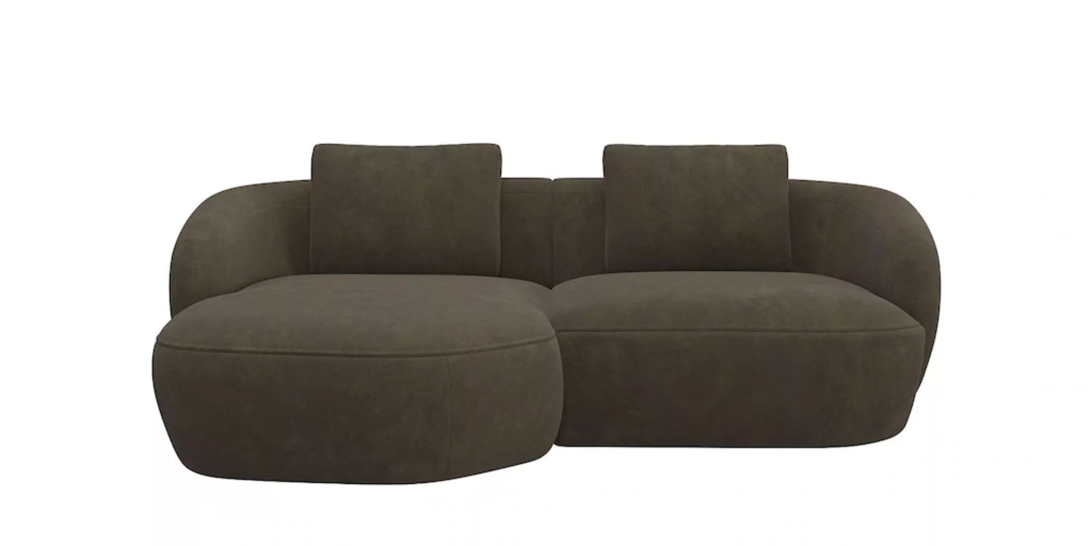 FLEXLUX Wohnlandschaft "Torino, rund, L-Form, Sofa-Ecke mit Recamiere, Long günstig online kaufen