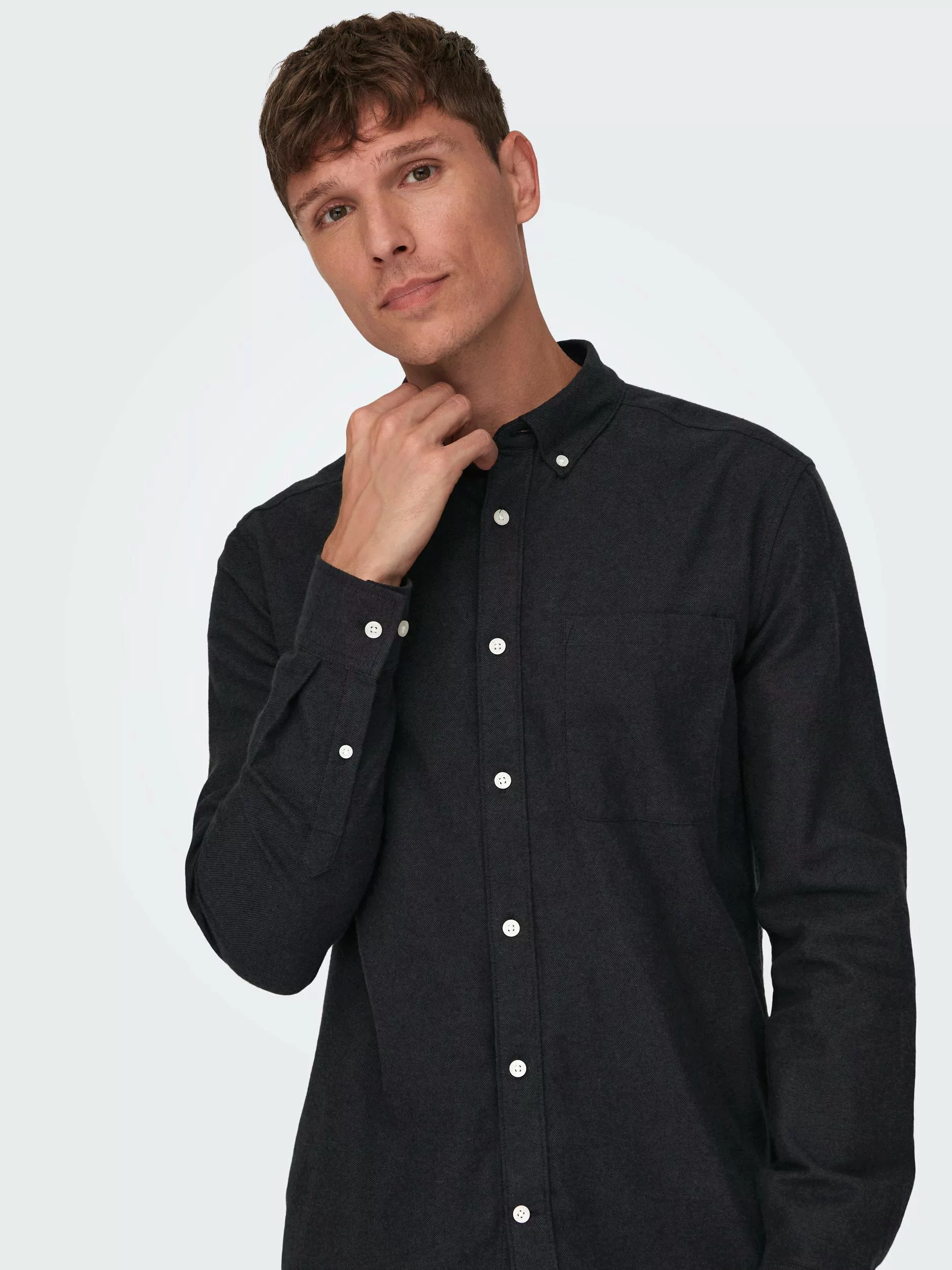 Only & Sons Herren Freizeit Hemd ONSGUDMUND Slim Fit günstig online kaufen