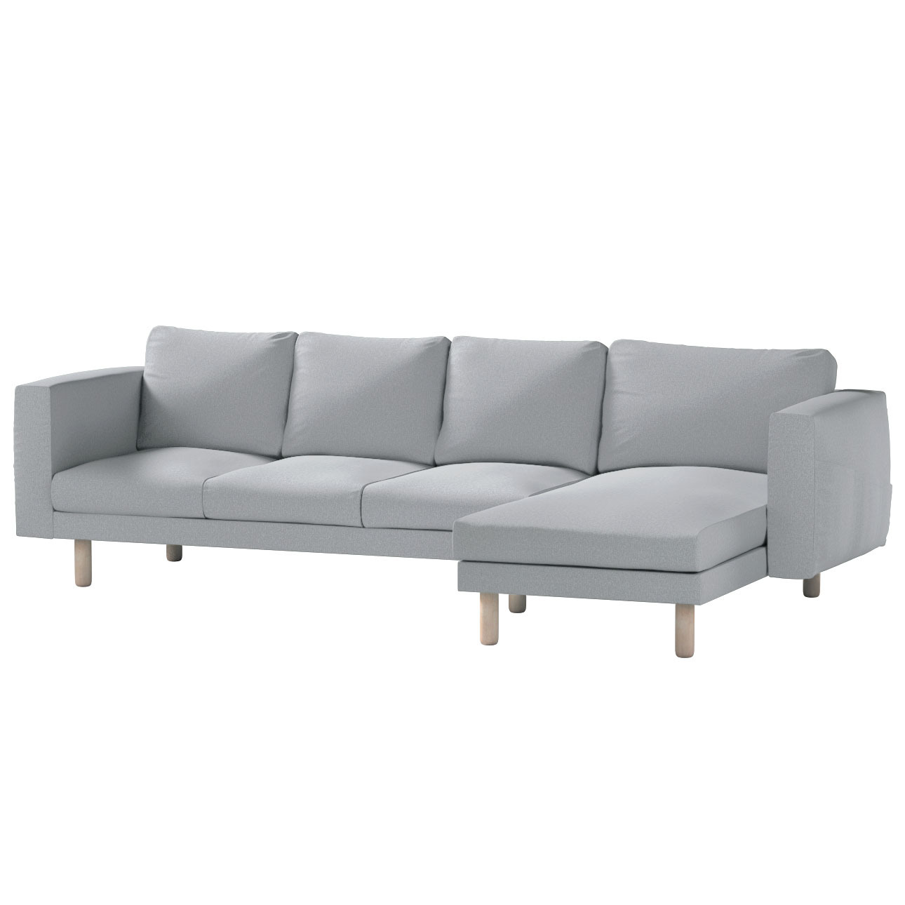 Bezug für Norsborg 4-Sitzer Sofa mit Recamiere, grau, Norsborg Bezug für 4- günstig online kaufen
