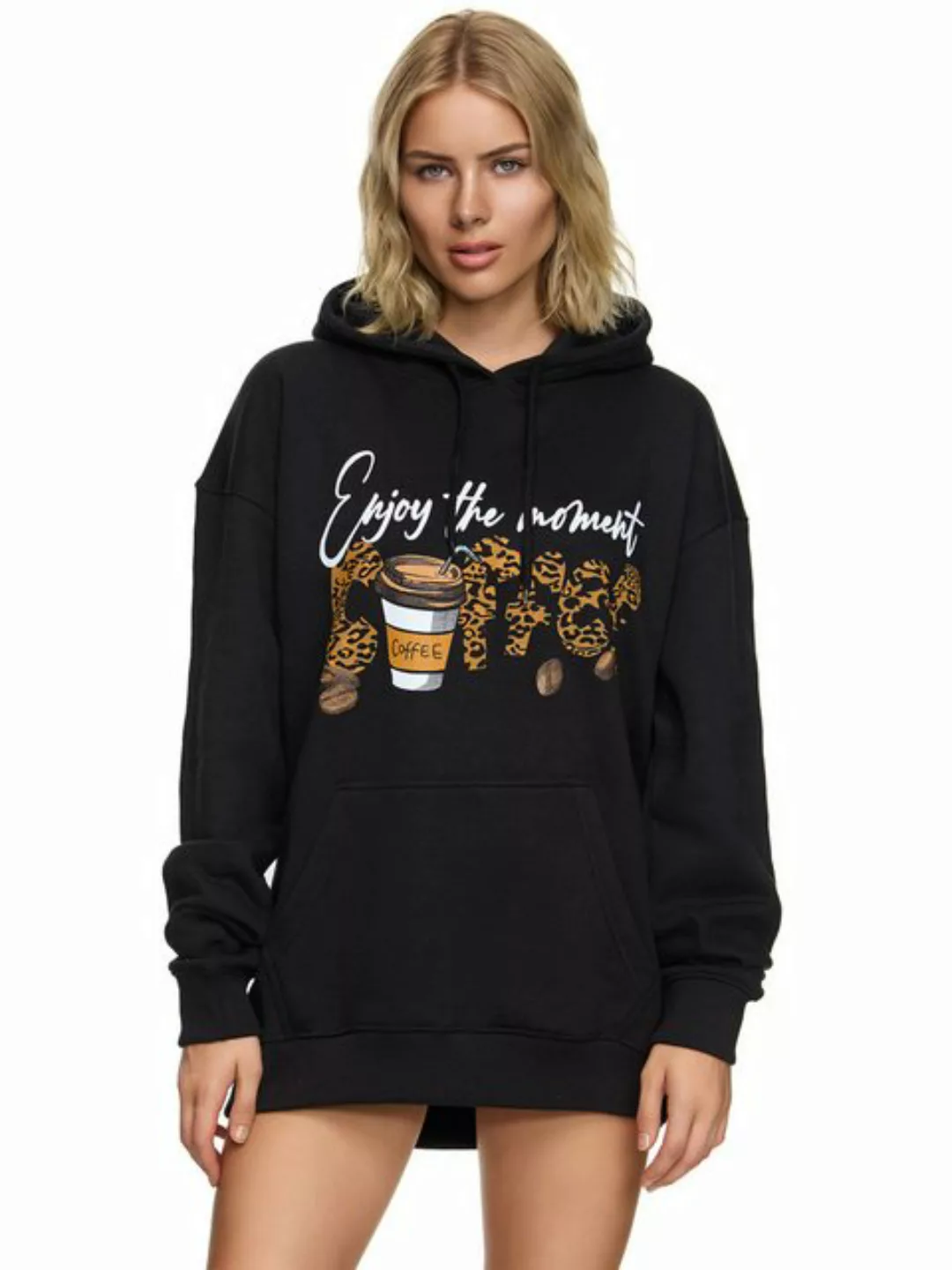 Worldclassca Hoodie Worldclassca Oversized Enjoy COFFEE Hoodie Kapuzenpullo günstig online kaufen