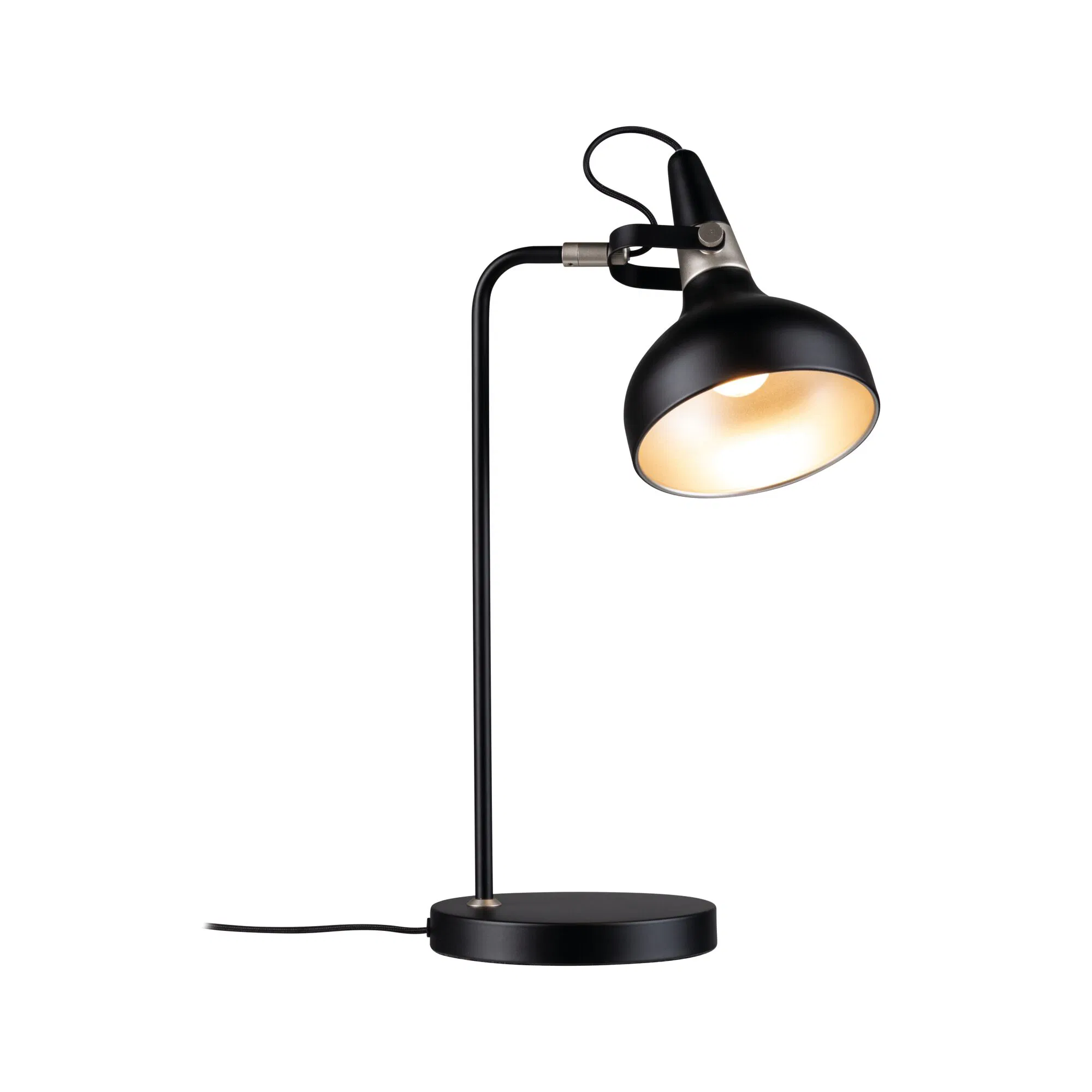 Paulmann "Tischleuchte Juna E14 max. 20W Schwarz matt, Champagner Metall" günstig online kaufen