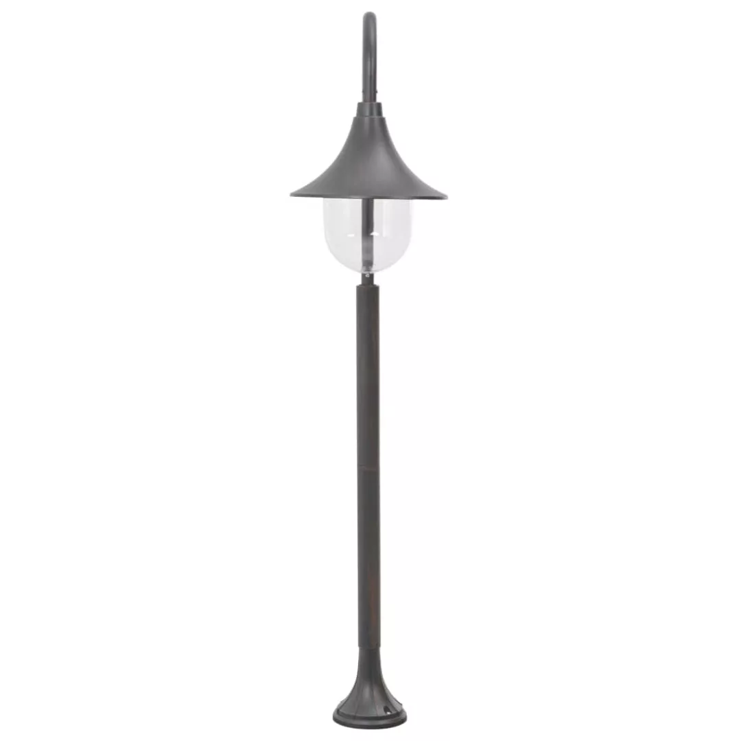 Garten-pollerleuchte E27 120 Cm Aluminium Bronzefarben günstig online kaufen