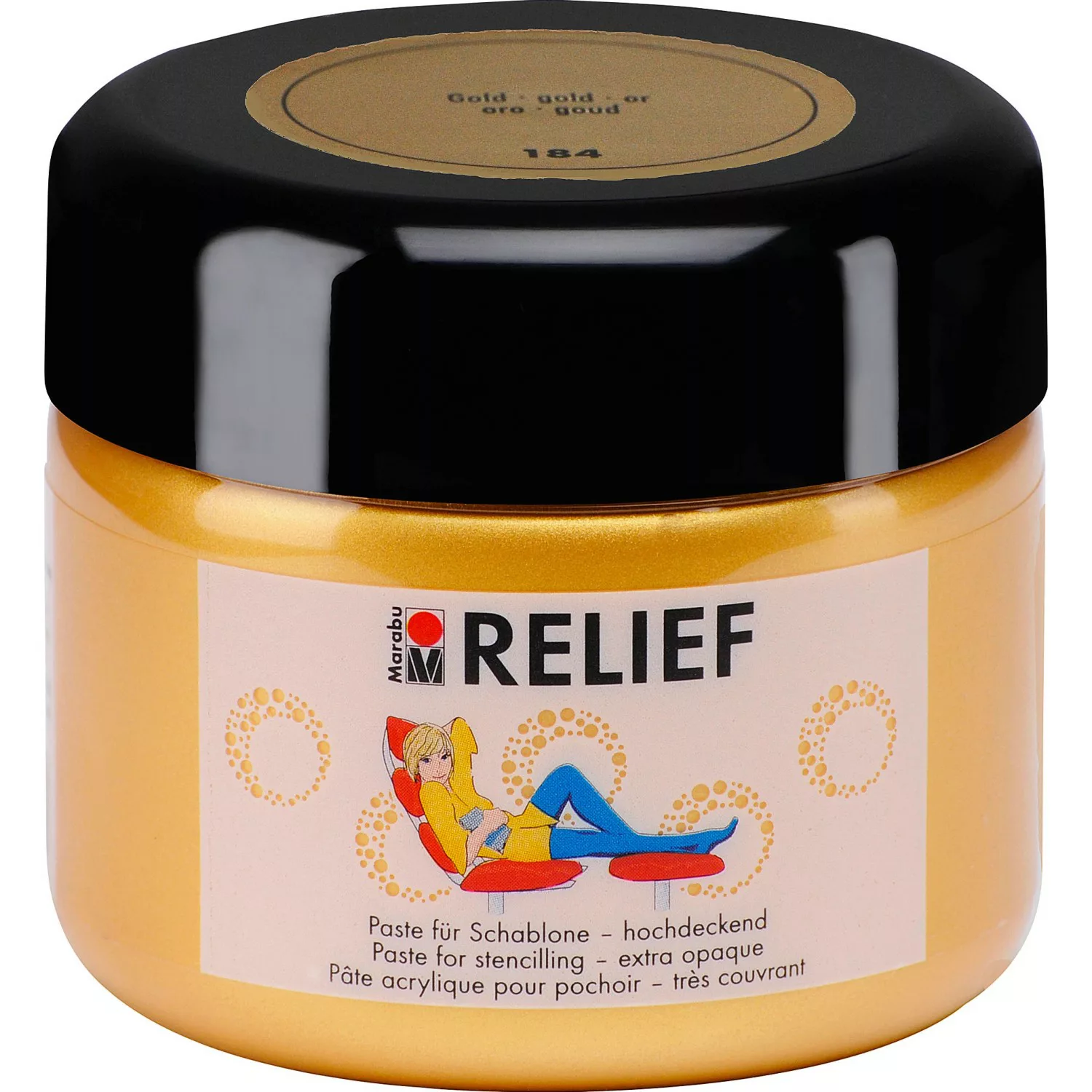 Marabu Relief Paste hochdeckend 225 ml Gold günstig online kaufen