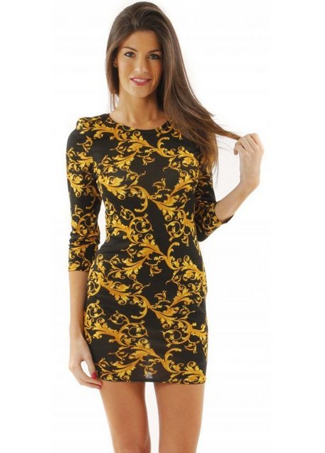 Sarcia.eu Minikleid John Zack Schwarzes geblümtes Kleid XL günstig online kaufen