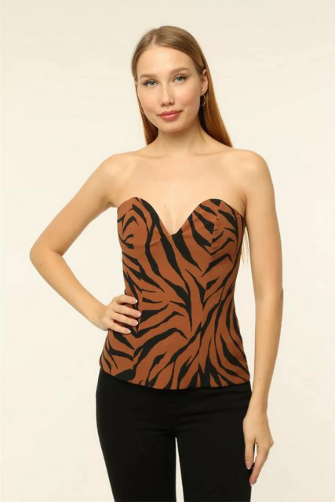 HomeStore Blusentop Zebra-Print-Bustier günstig online kaufen