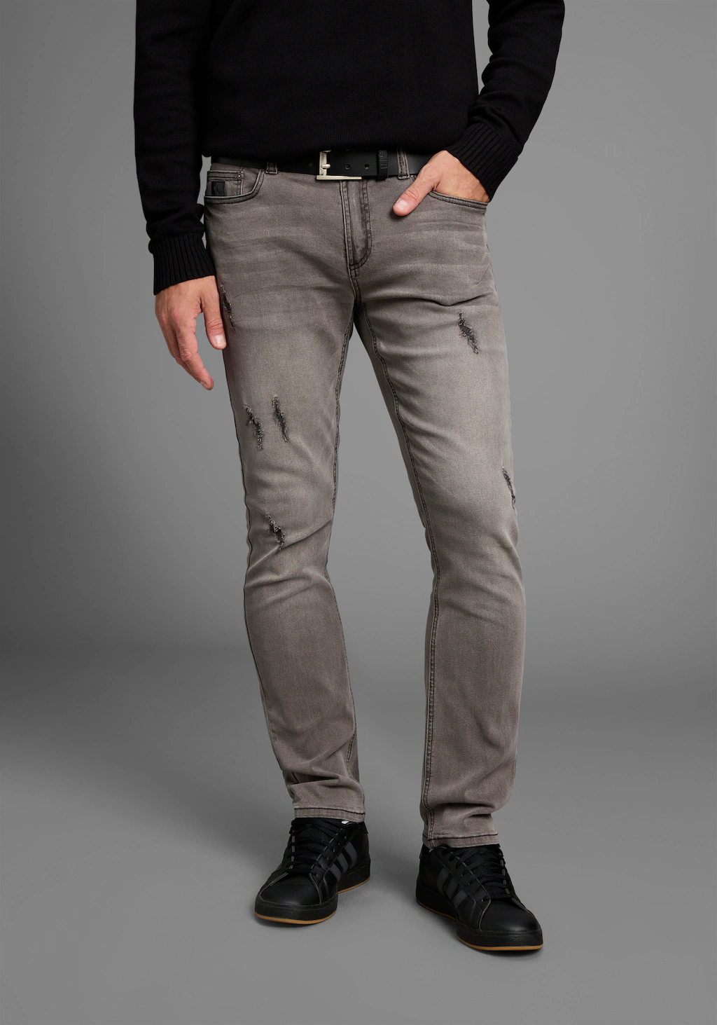 Bruno Banani Straight-Jeans "Hutch", gerade Beinform, teilweise mit modisch günstig online kaufen