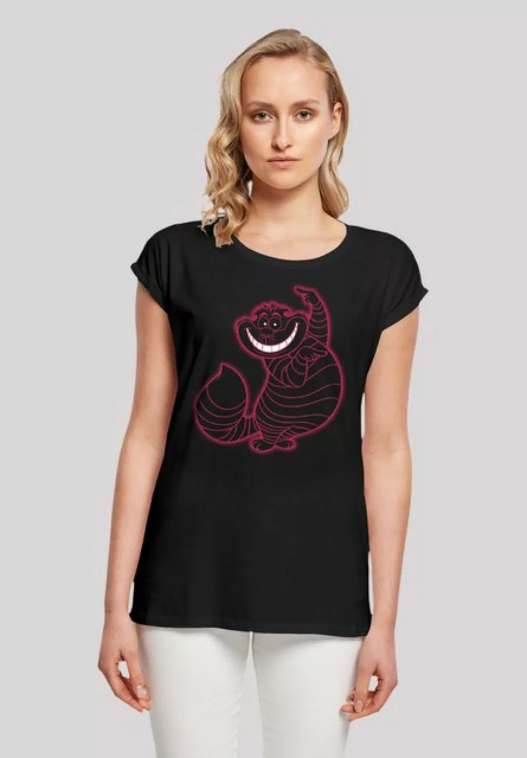 F4NT4STIC T-Shirt Disney Alice im Wunderland Cheshire Cat Pinky Premium Qua günstig online kaufen