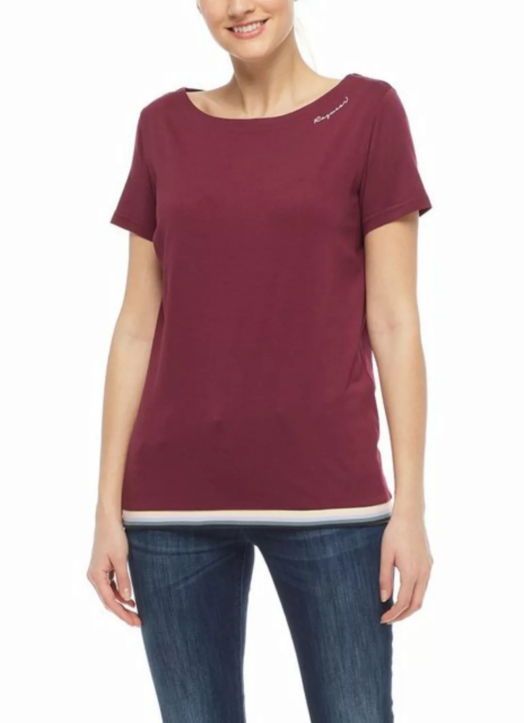 Ragwear T-Shirt Damen Candice Wine Red, Gr. S günstig online kaufen