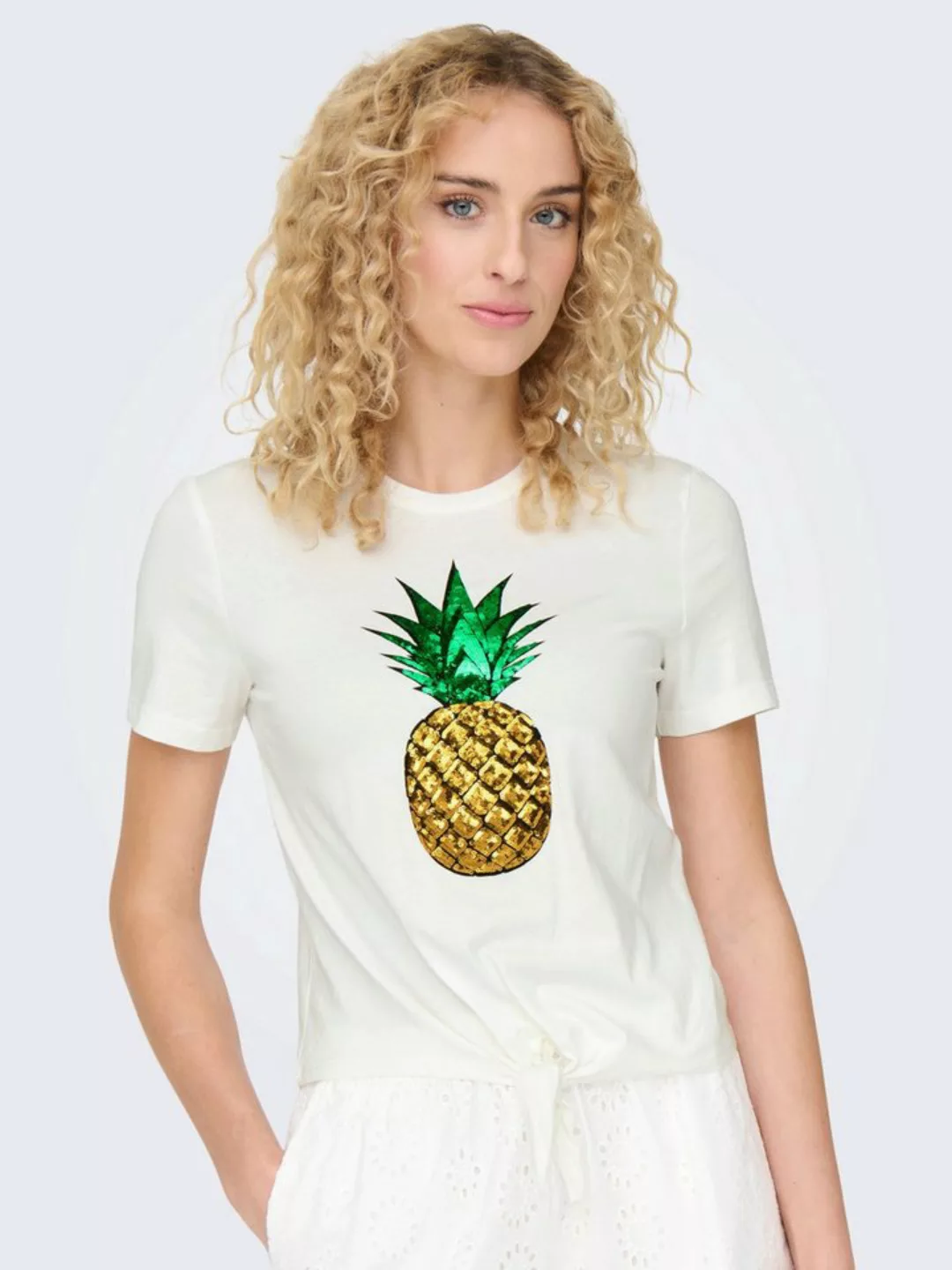 ONLY Kurzarmshirt ONLKITA LIFE S/S FRUIT KNOT TOP BOX JRS günstig online kaufen