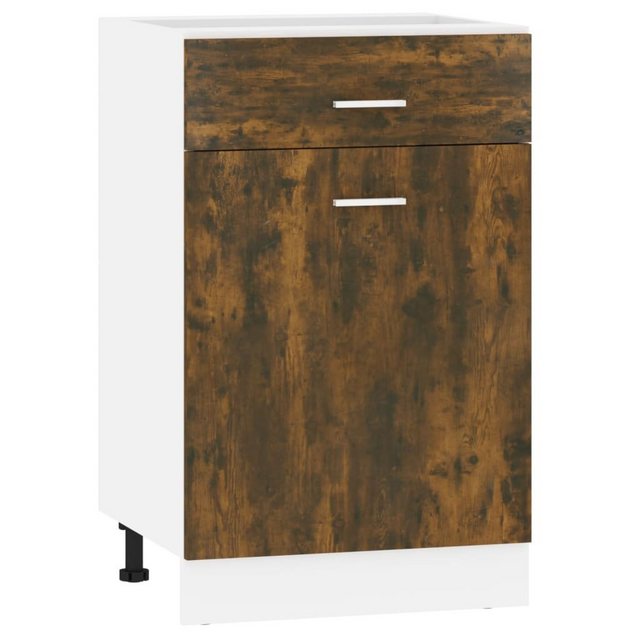 vidaXL Unterschrank Unterschrank mit Schublade Räuchereiche 50x46x81,5 cm günstig online kaufen