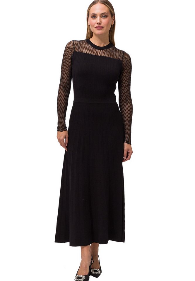 Zero Strickkleid zero Strickkleid mit transparenten Ärmeln günstig online kaufen