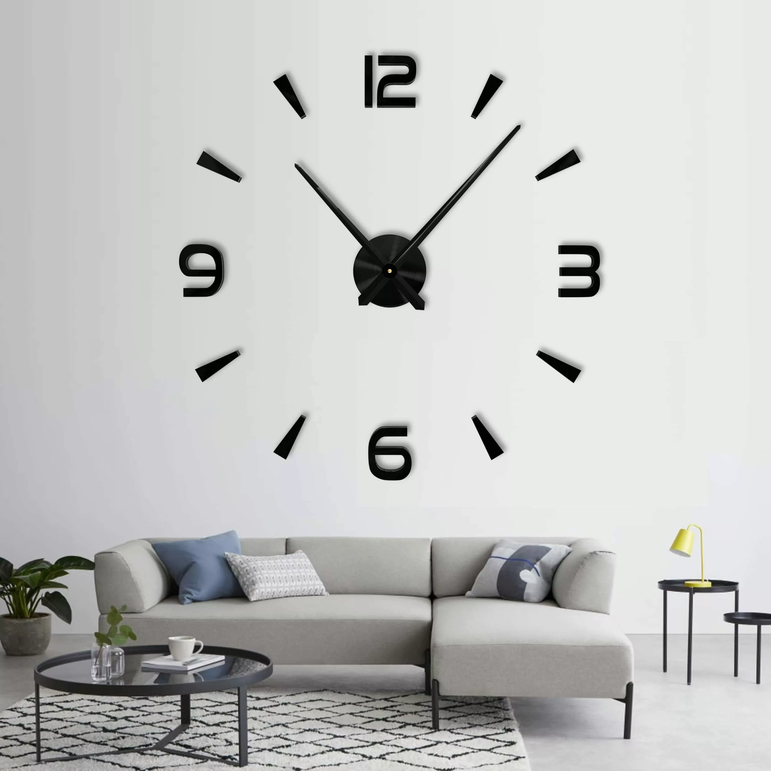 ZEUOPQ Wanduhr 80-120cm große einfache-Wanduhr 3D günstig online kaufen