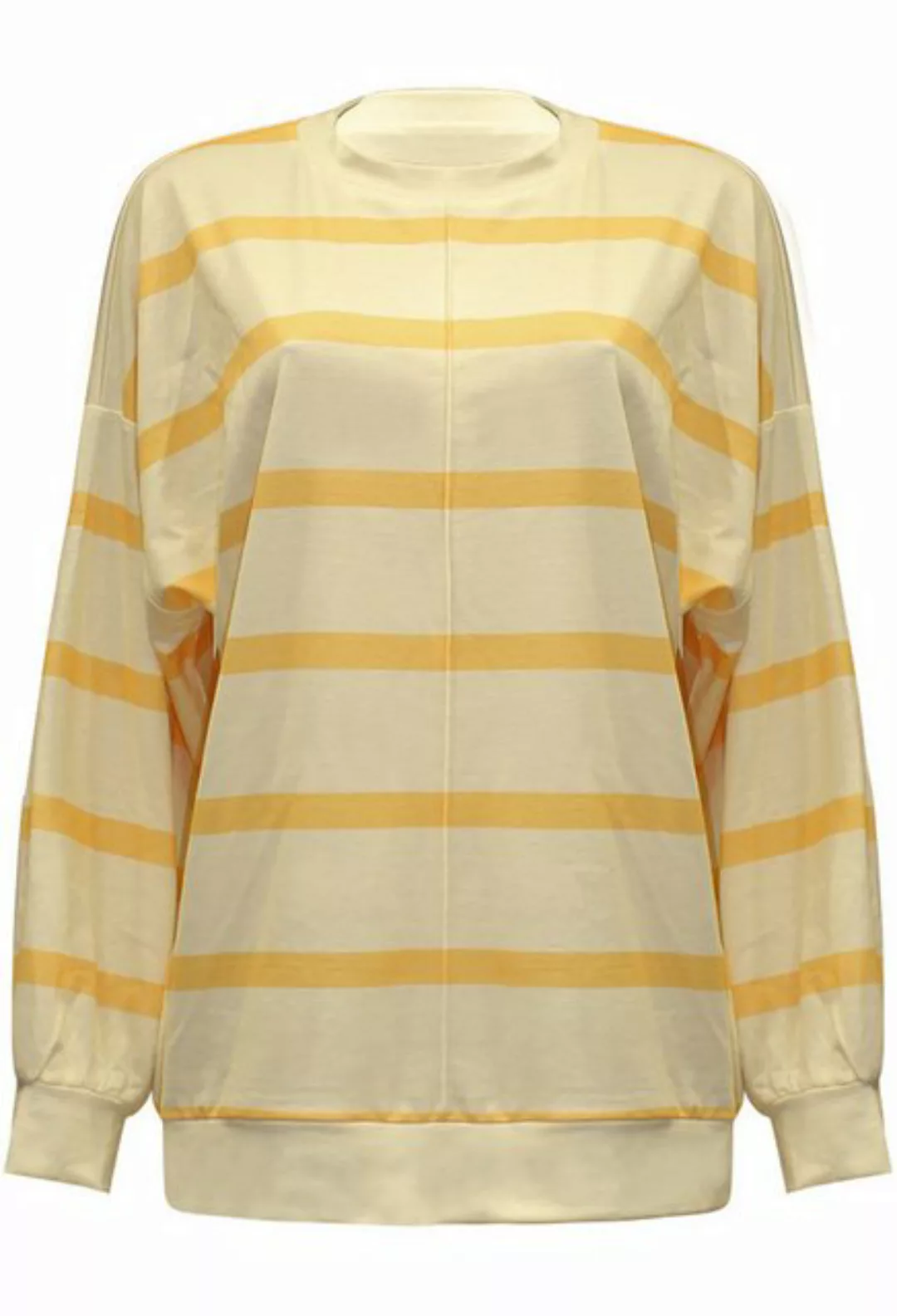 CHENIN Langarmhemd Damen Fashion Stripe Print Langarmshirt Lässiges, locker günstig online kaufen