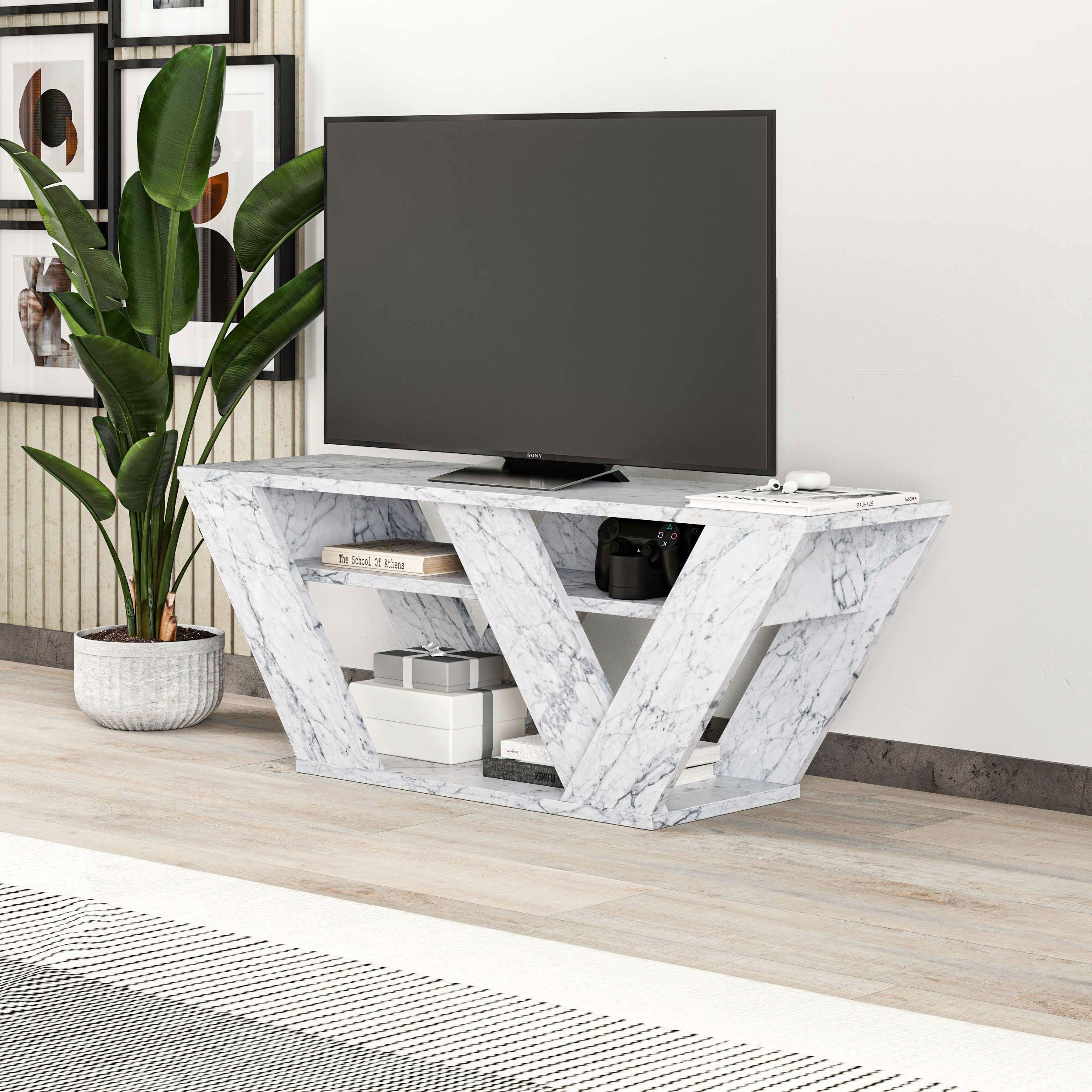 Decortie TV-Schrank "Thales TV Schrank", (Packung), Einfache Montage,Platzs günstig online kaufen