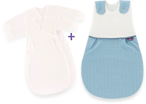 Träumeland Babyschlafsack »3 tlg Set LIEMBICH, Design Punkte«, (2 tlg.) günstig online kaufen