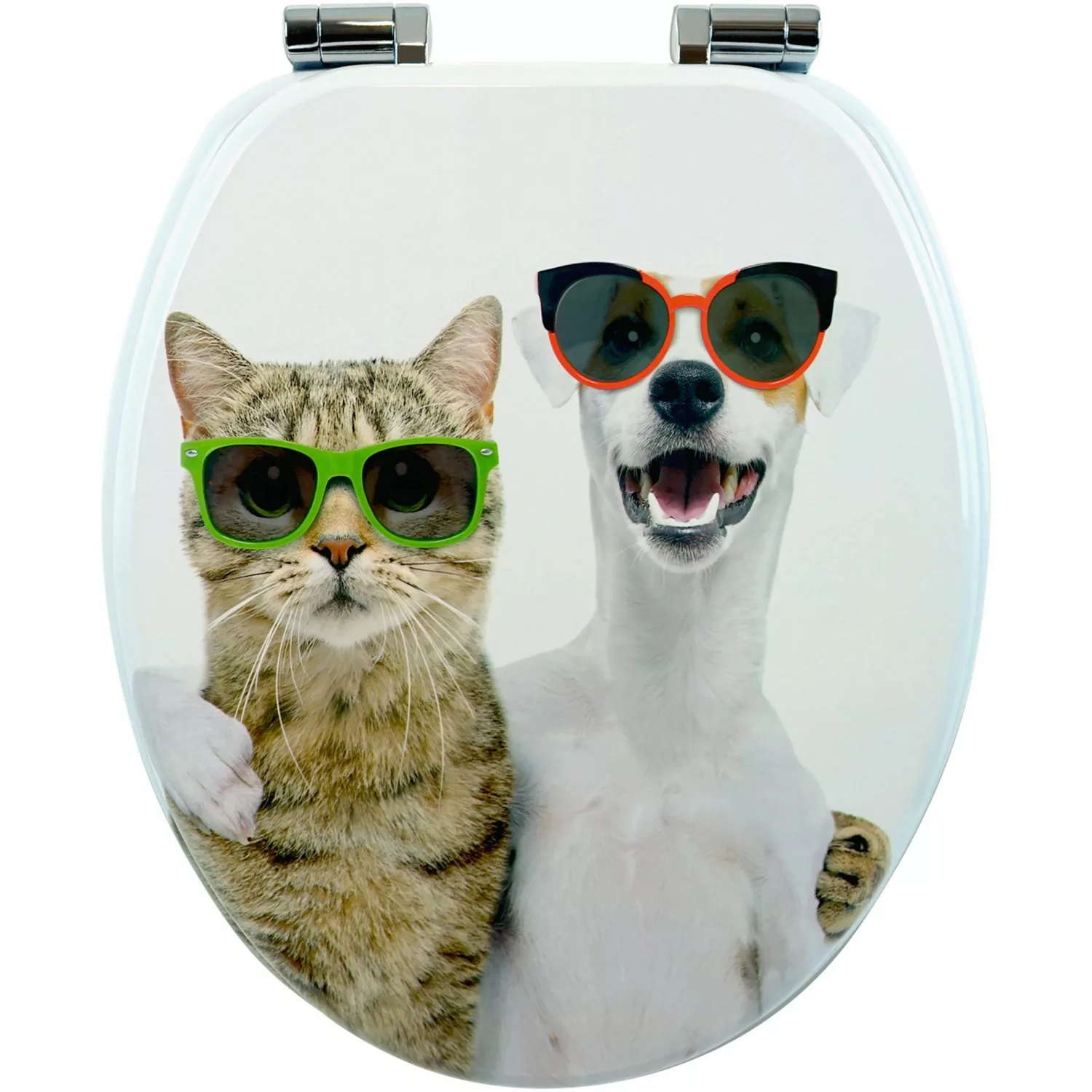 Sanfino WC Sitz Cat & Dog Toilettendeckel mit Absenkautomatik aus Holz günstig online kaufen