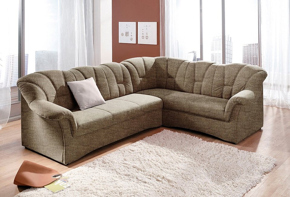 DOMO collection Ecksofa Papenburg B/T/H: 242/190/84 cm L-Form, wahlweise mi günstig online kaufen