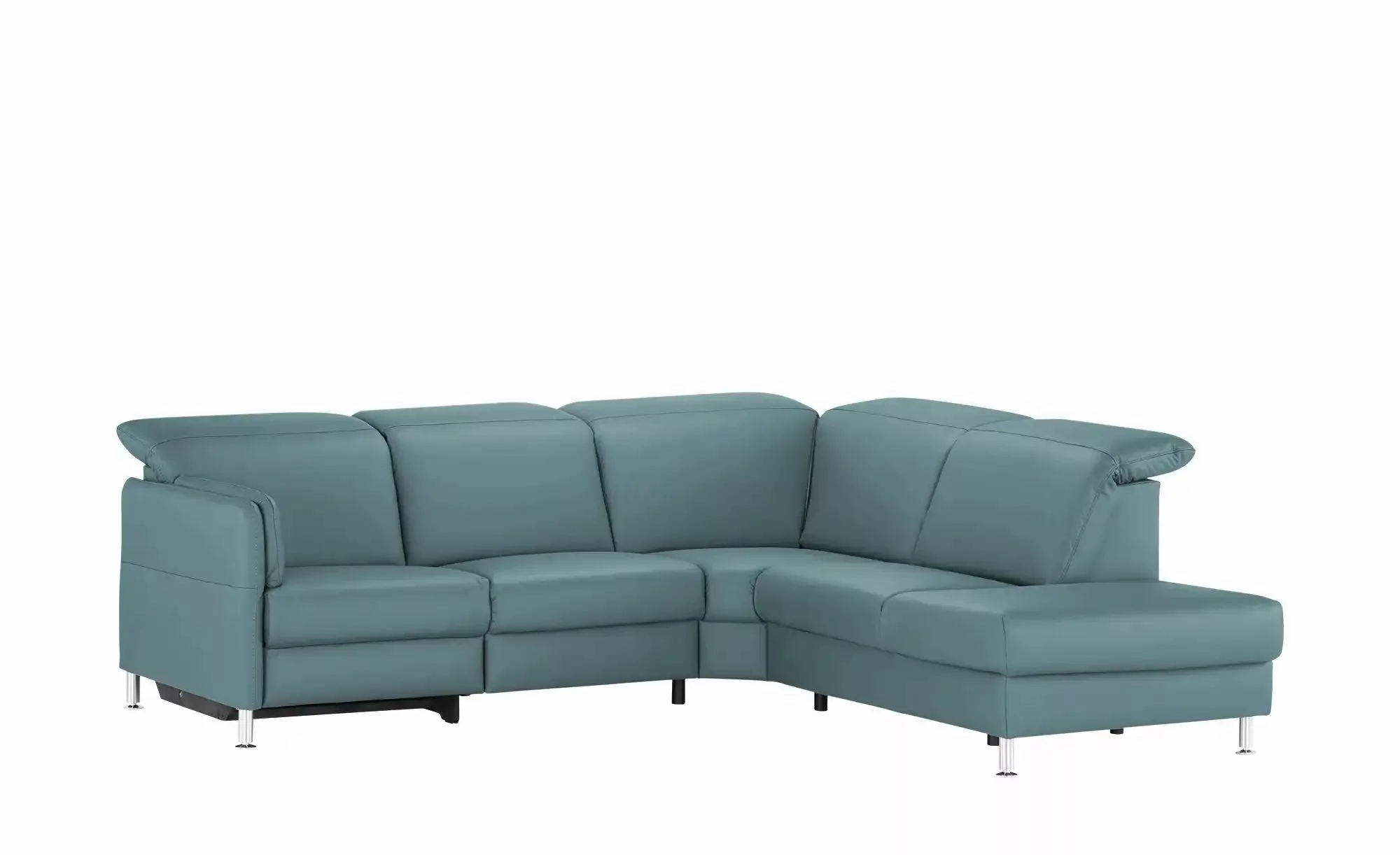 meinSofa Leder-Ecksofa  Leon ¦ blau ¦ Maße (cm): B: 259 H: 83 T: 236.0 Pols günstig online kaufen