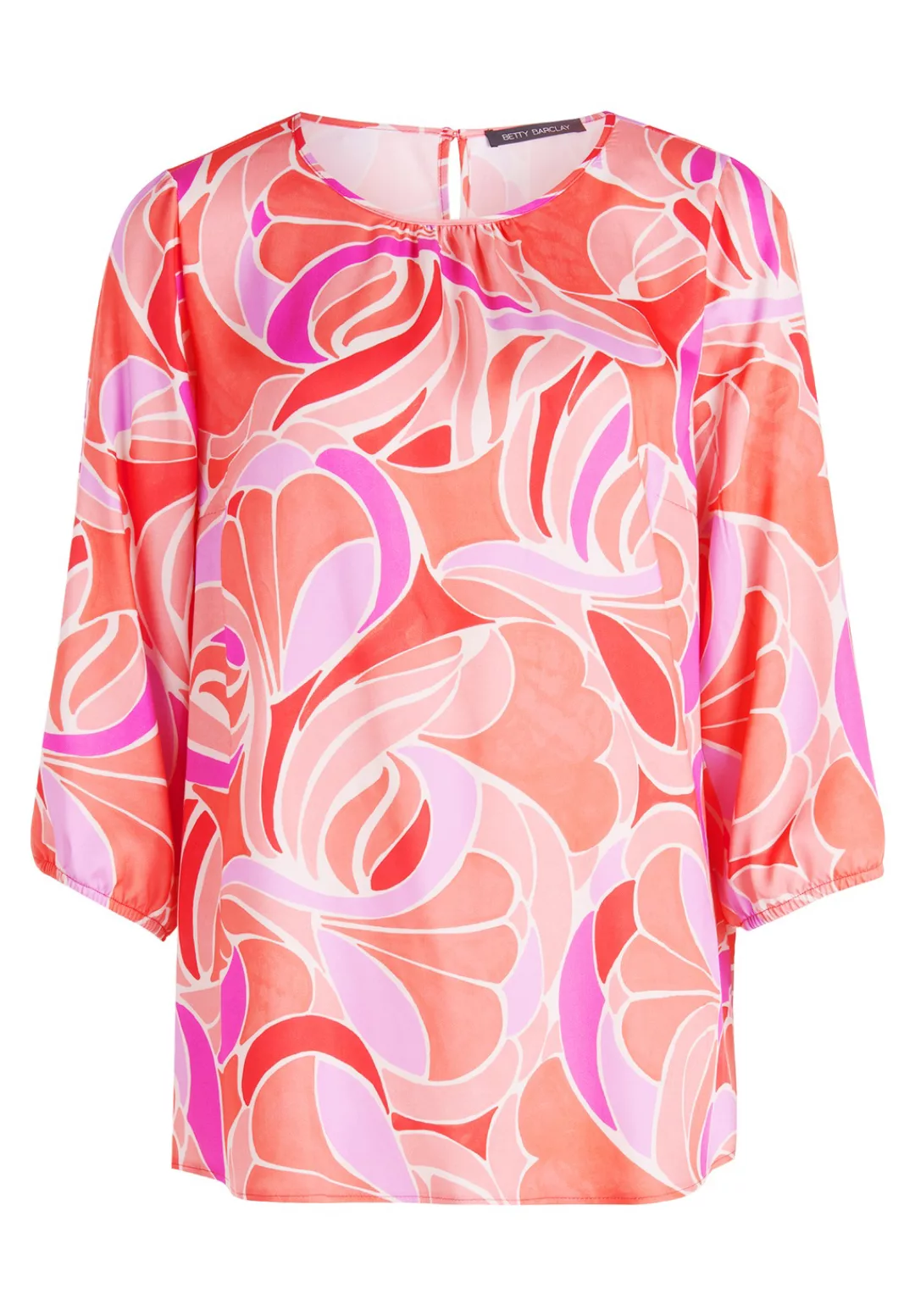 Betty Barclay Satinbluse "Betty Barclay Damen Satin-Bluse mit 3/4 Arm" günstig online kaufen