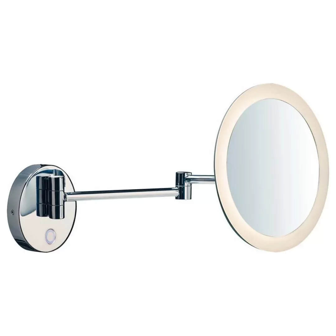 LED Kosmetikspiegel Maganda in Chrom und Weiß 4,8W 51lm IP44 günstig online kaufen