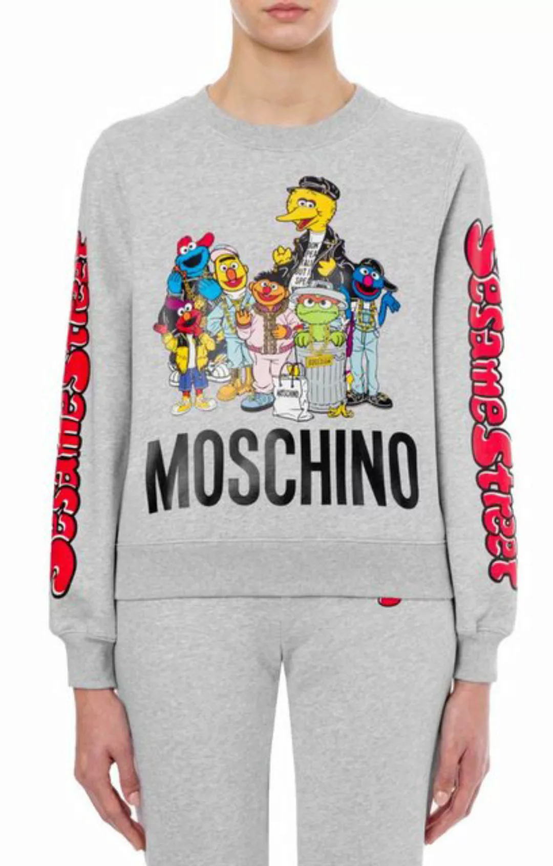 Moschino Sweatshirt X SESAME STREET Muppets Sweatshirt Sweater Terry Pulli günstig online kaufen