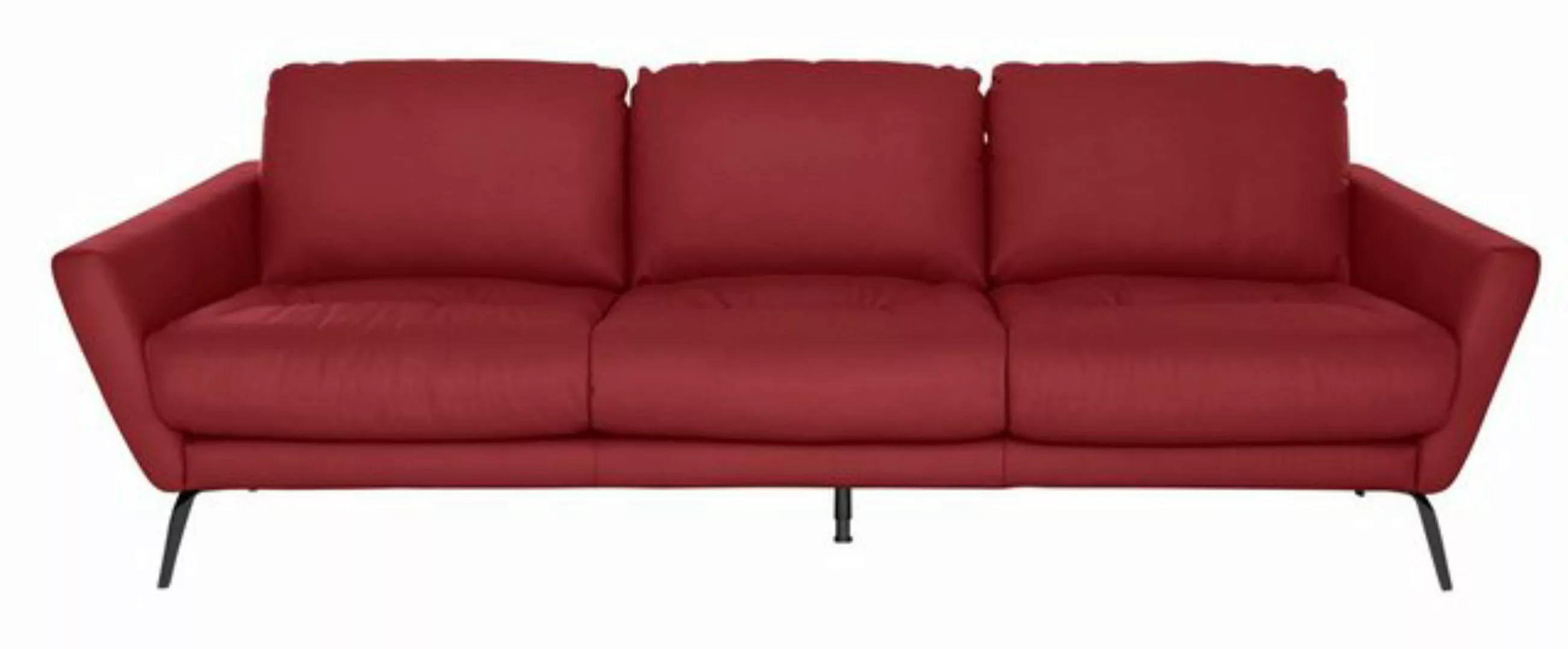 W.SCHILLIG Big-Sofa softy, mit dekorativer Heftung im Sitz, Füße schwarz pu günstig online kaufen