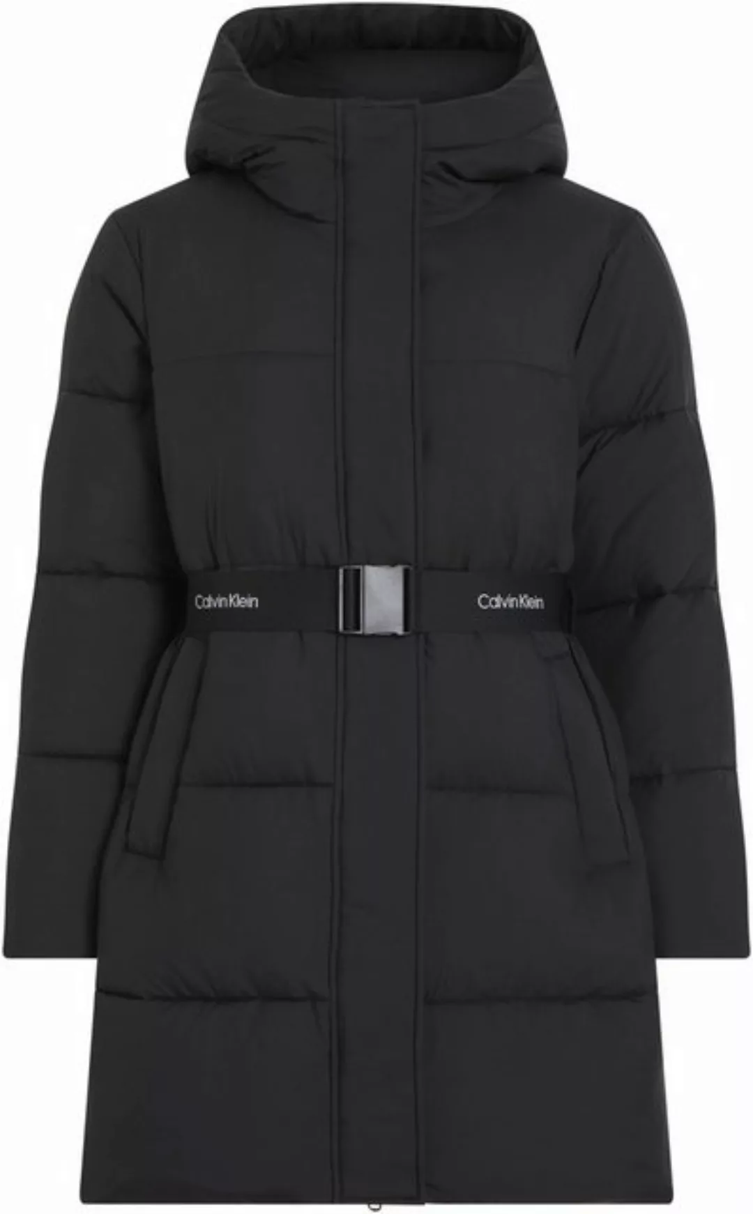 Calvin Klein Jeans Steppjacke LOGO BELT LONG PUFFER mit Gürtel günstig online kaufen