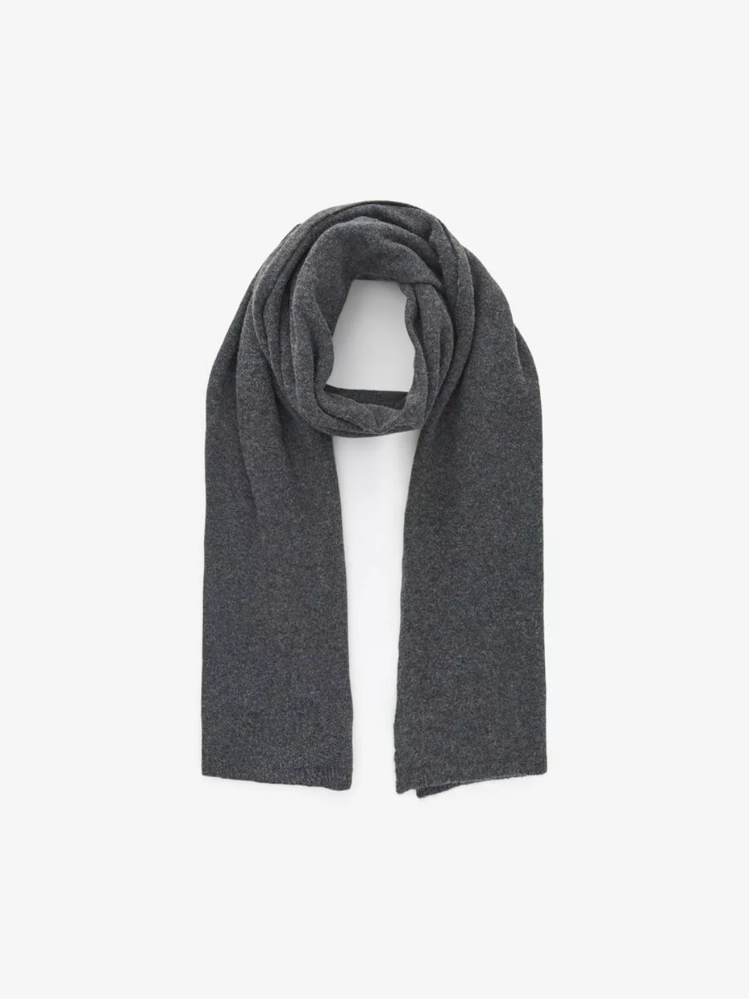 PIECES Langer Woll Schal Damen Grau günstig online kaufen