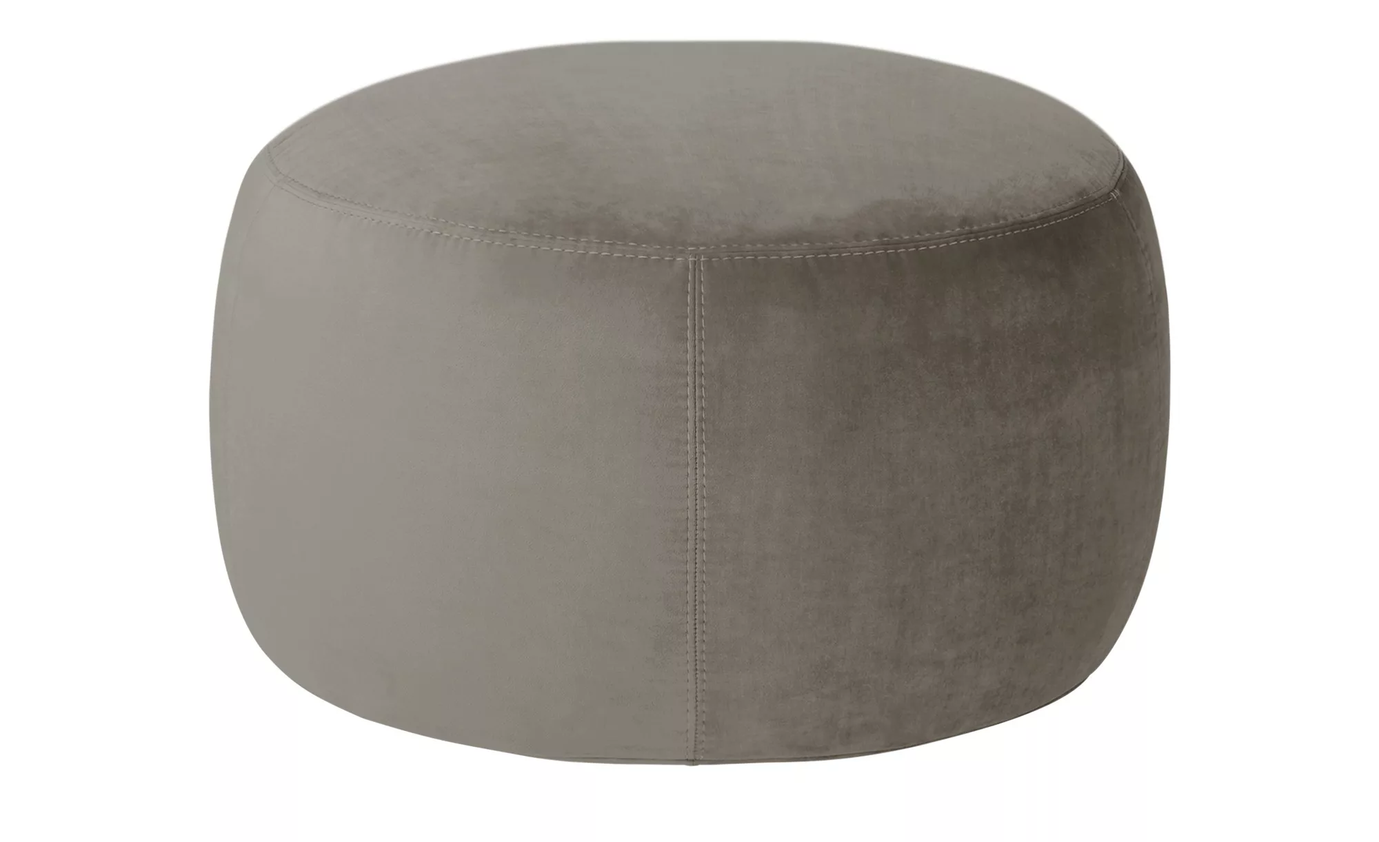 pop Samt Hocker  Amadi - grau - 40 cm - Polstermöbel > Hocker - Möbel Kraft günstig online kaufen