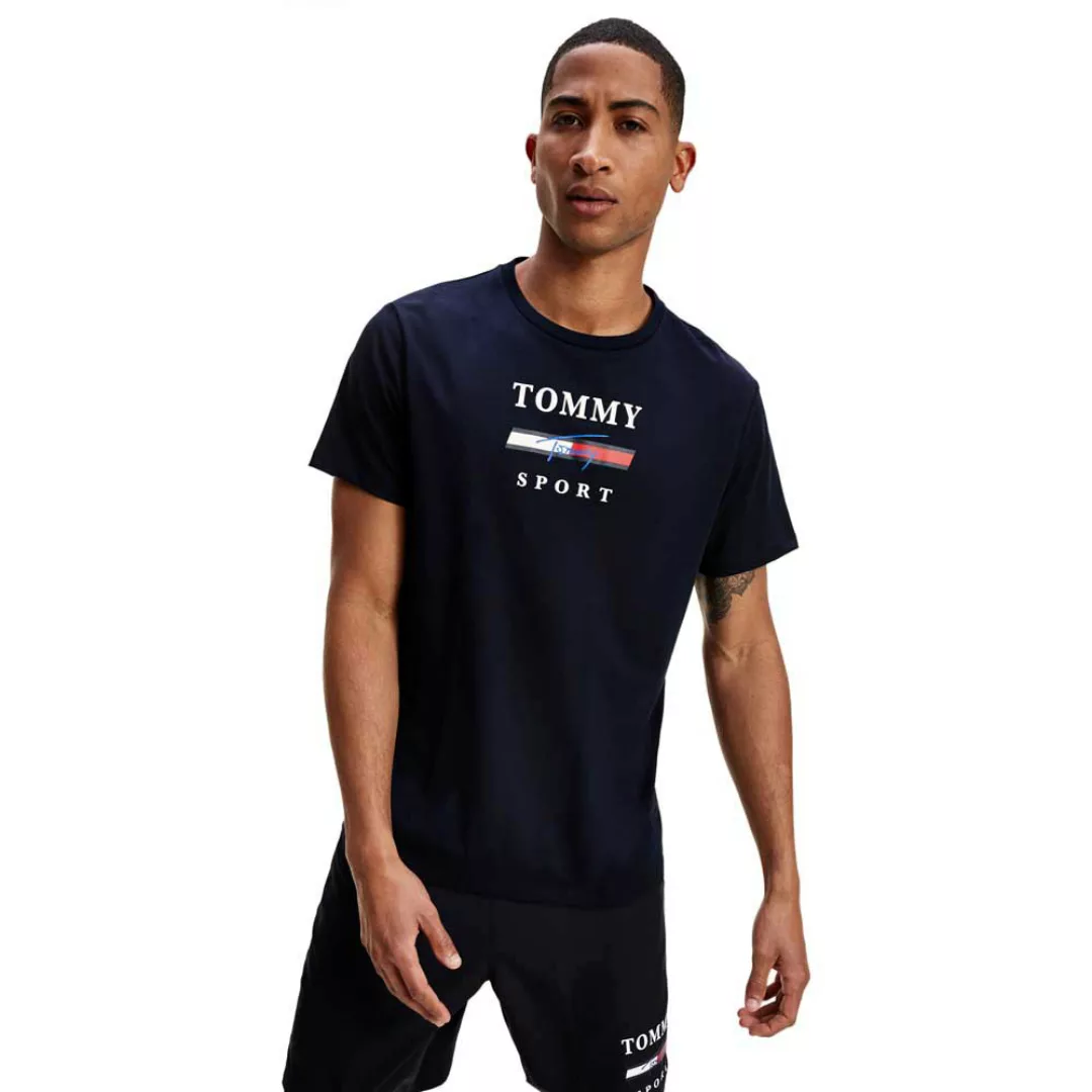 Tommy Hilfiger Sportswear Graphic Kurzärmeliges T-shirt M Desert Sky günstig online kaufen